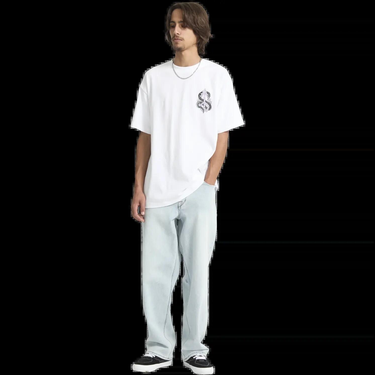T-shirt Volcom Snake Peace Blanc 7/7