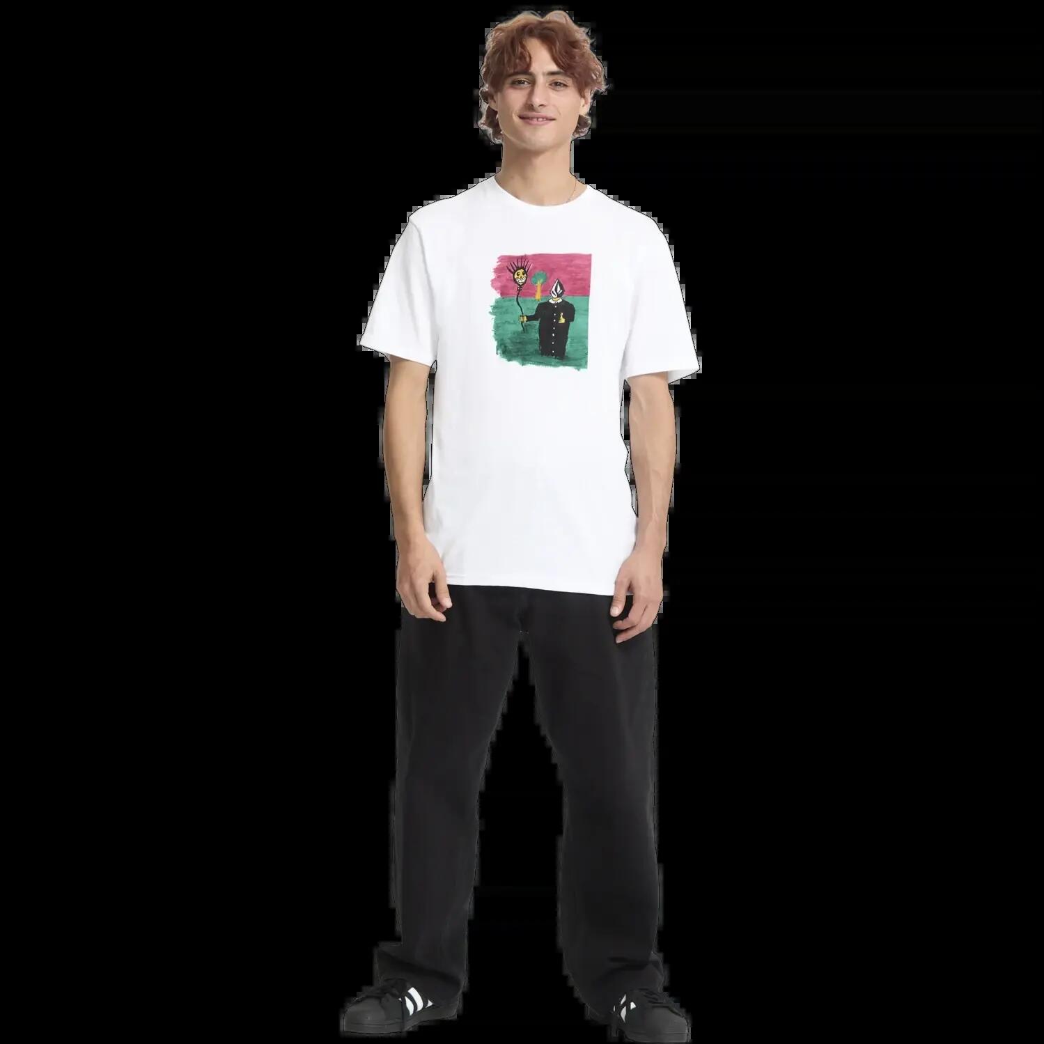 T-shirt Volcom Issam Branco Verde Sálvia 7/7