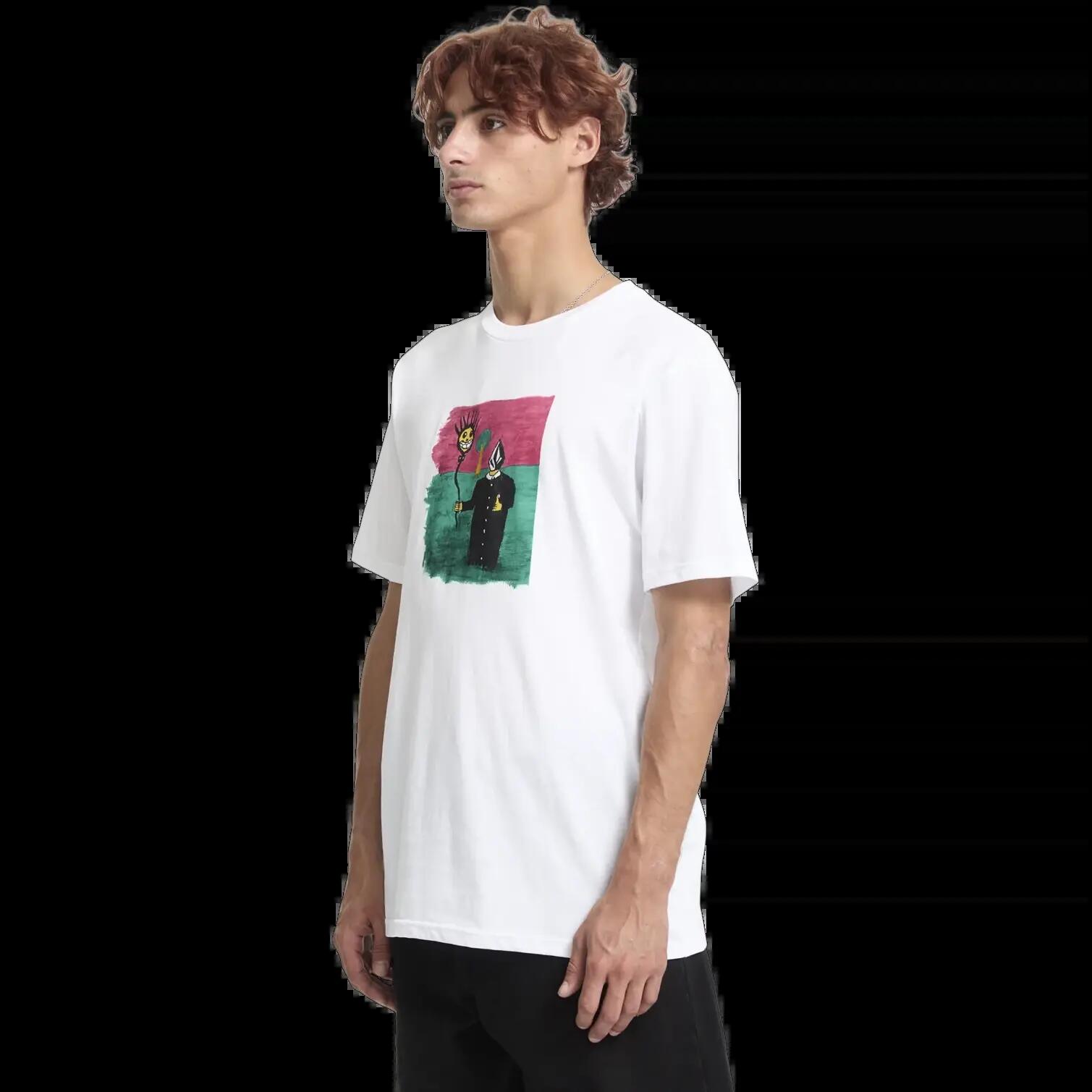 T-shirt Volcom Issam Branco Verde Sálvia 6/7