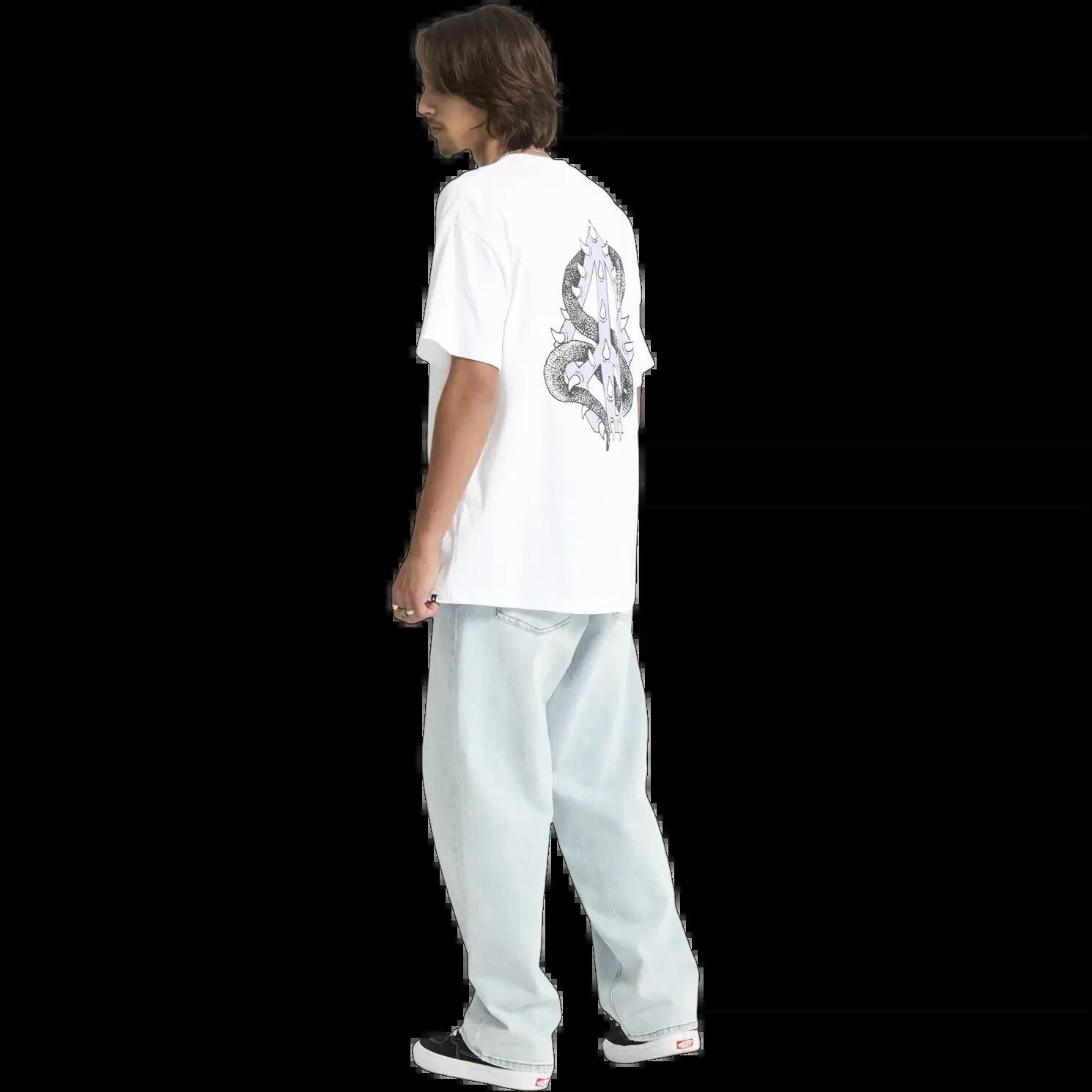 T-shirt Volcom Snake Peace Blanc 4/7