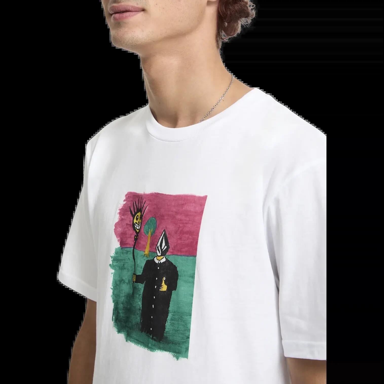 T-shirt Volcom Issam Branco Verde Sálvia 3/7