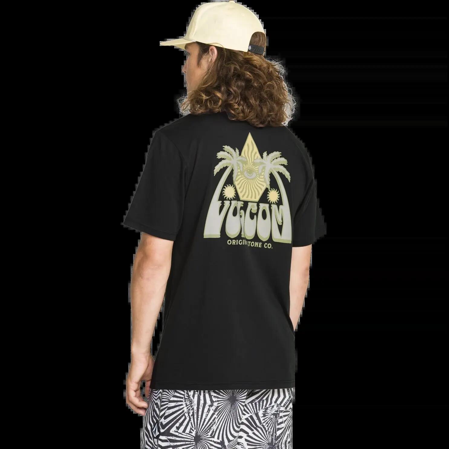 T-shirt Volcom All Seeing Nero Bianco 2/2