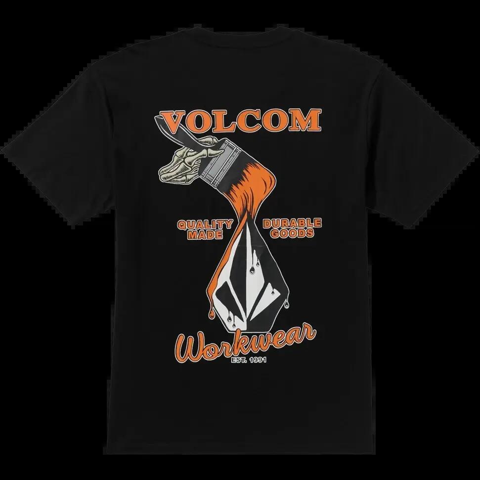T-shirt Volcom Enamel Nero Bianco 7/7