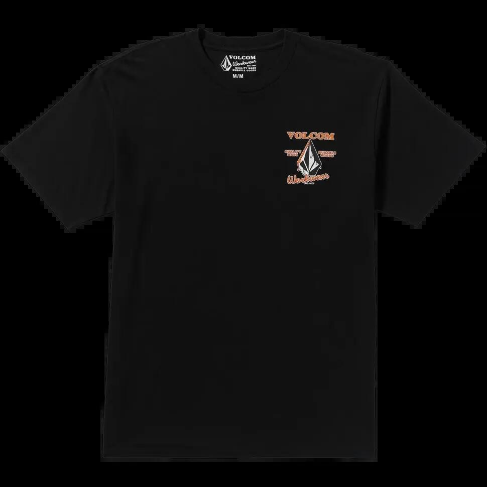 T-shirt Volcom Enamel Nero Bianco 6/7