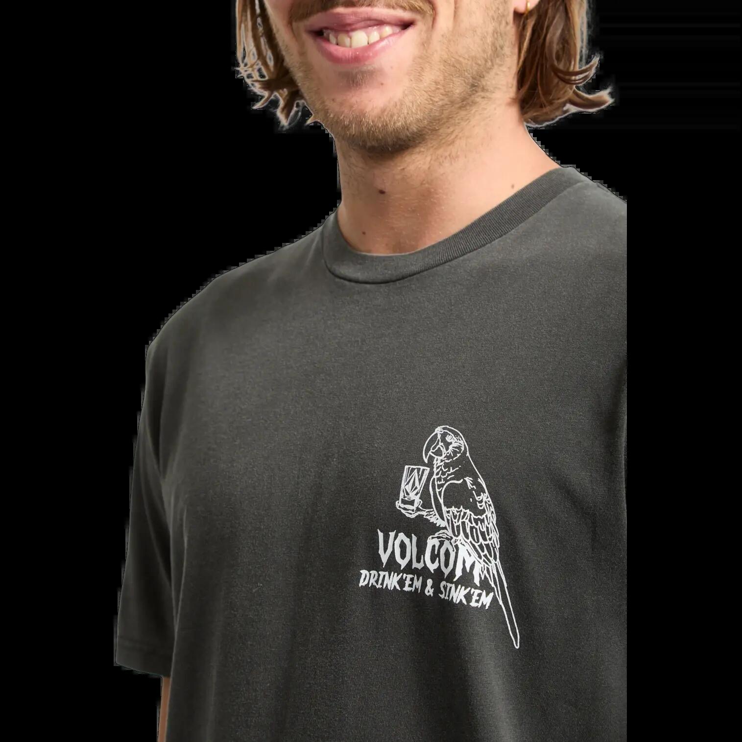 T-shirt Volcom Liquor Locker Preto Brindle 3/6