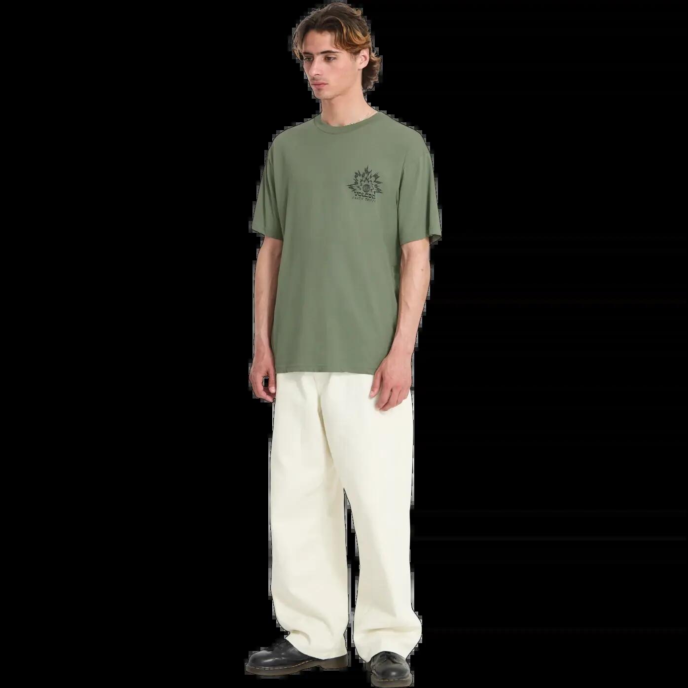 T-shirt Volcom REMOTE VIEWER SST Vert Bronze 5/5