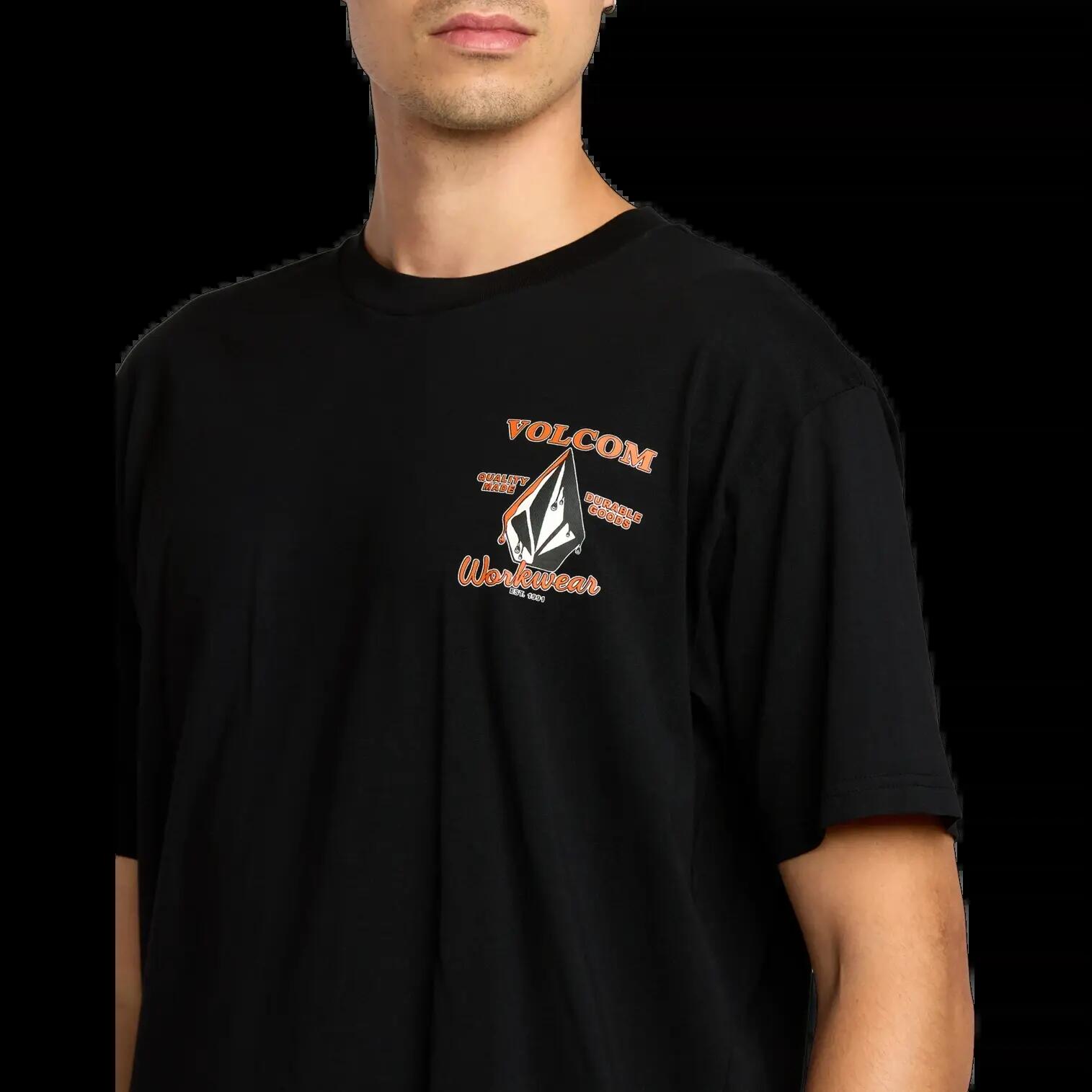 T-shirt Volcom Enamel Nero Bianco 4/7
