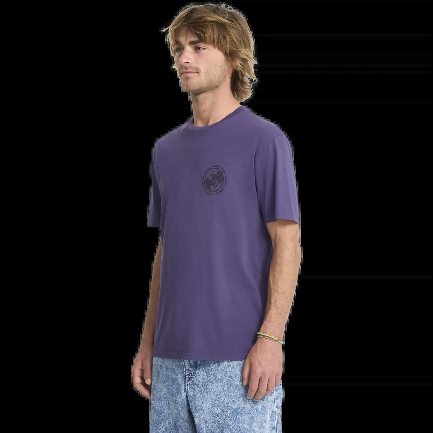 Volcom Circlepalm Maglietta Viola Scuro 6/7