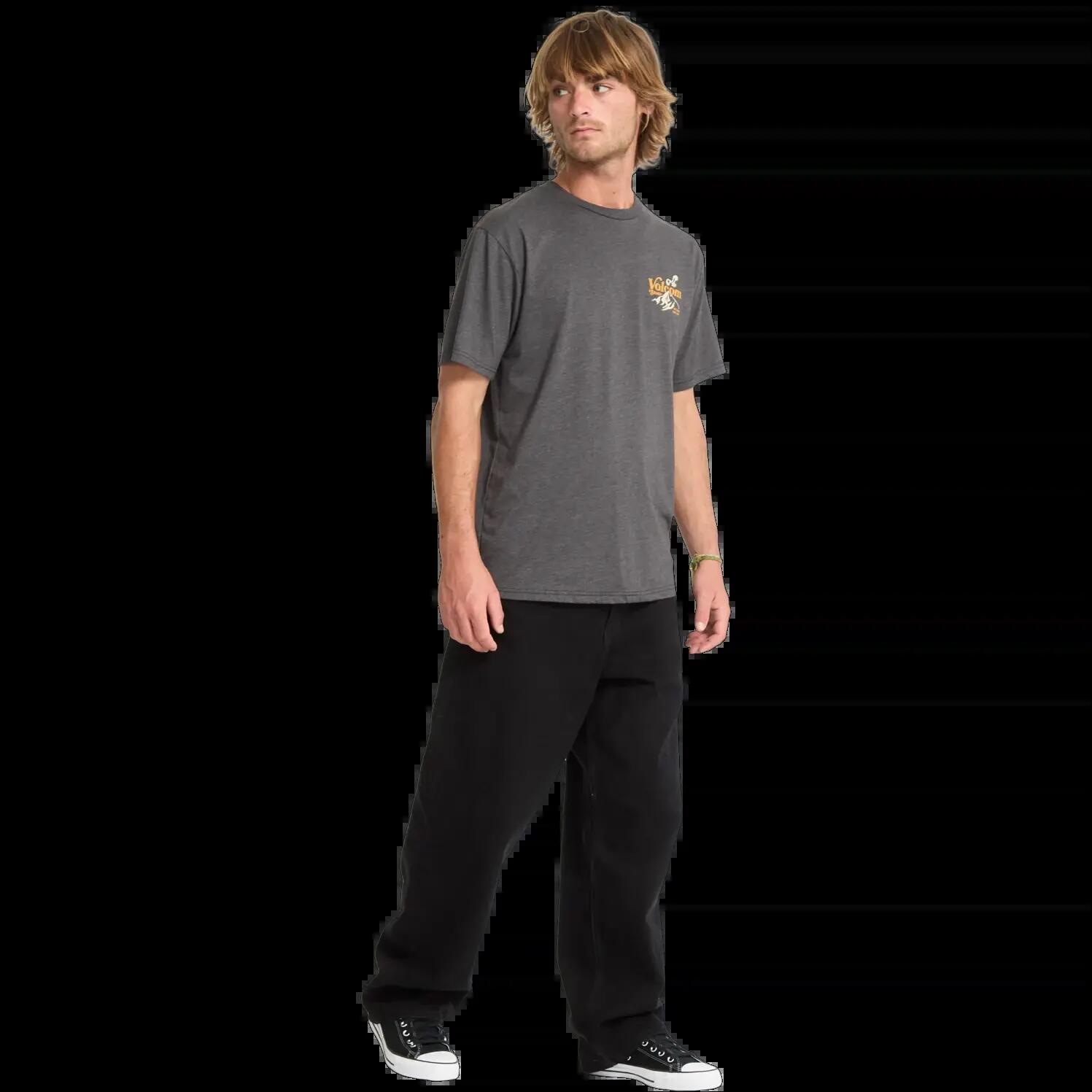 T-shirt Volcom Back Country Noir Gris 7/7