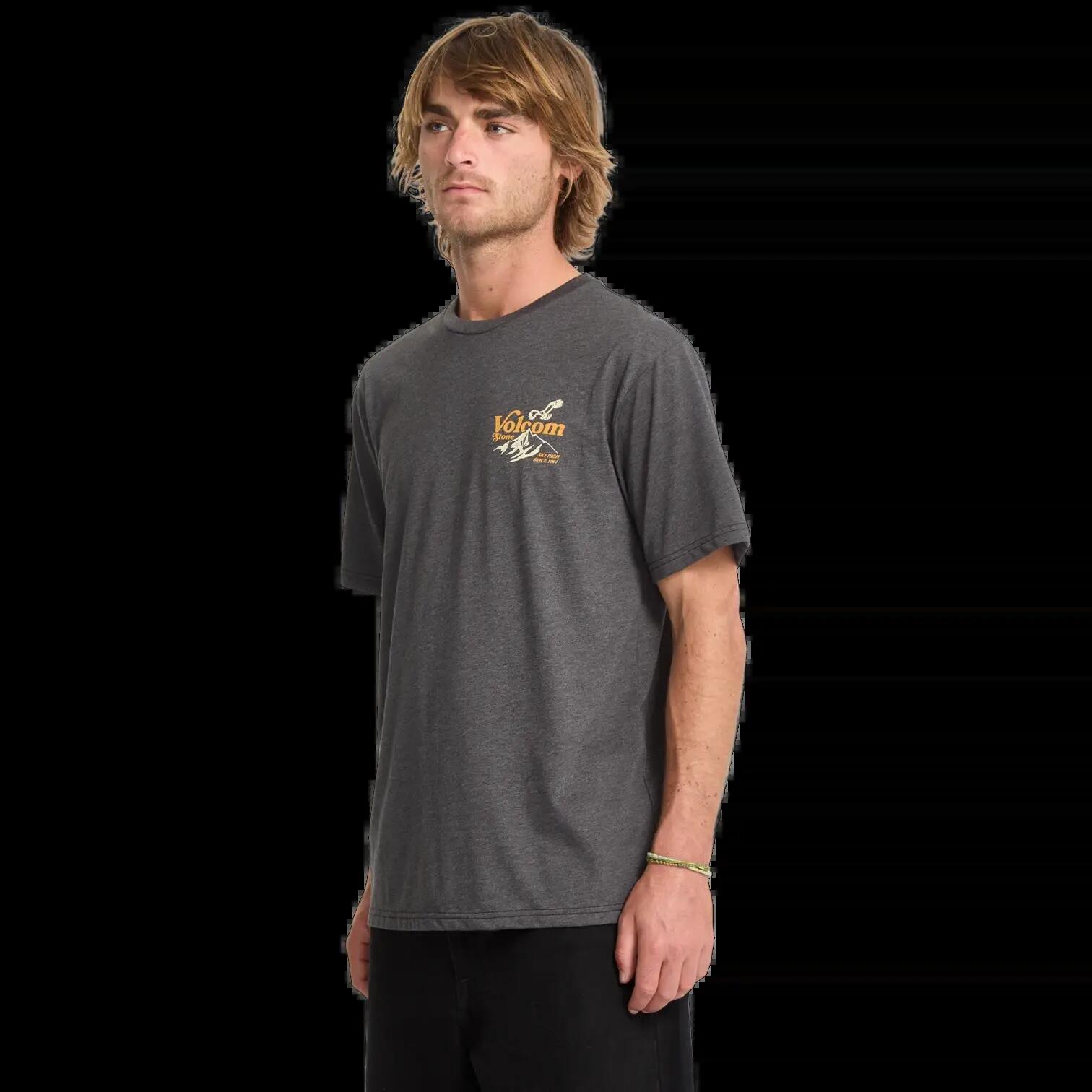 T-shirt Volcom Back Country Noir Gris 6/7