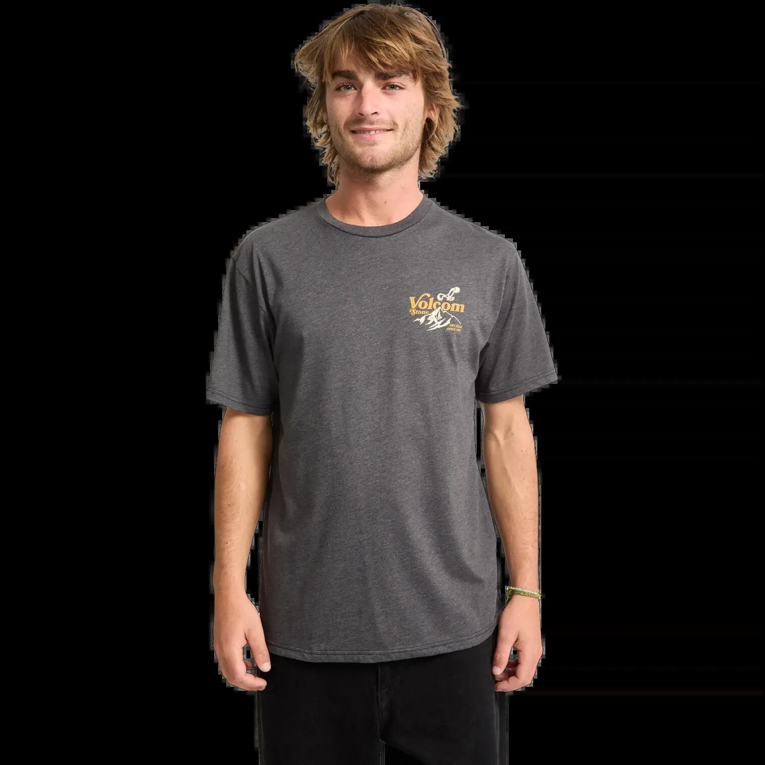 T-shirt Volcom Back Country Noir Gris 5/7