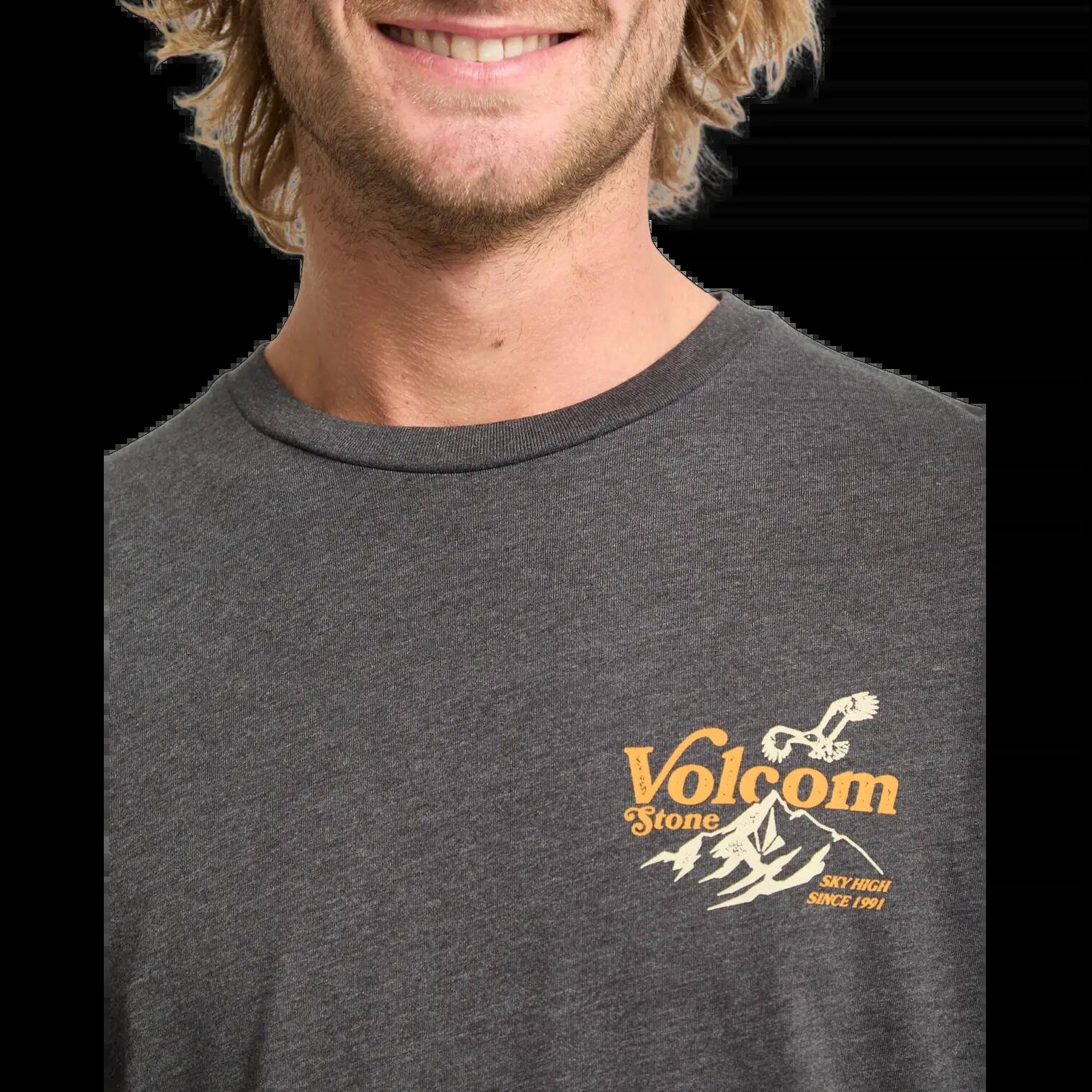 T-shirt Volcom Back Country Noir Gris 3/7