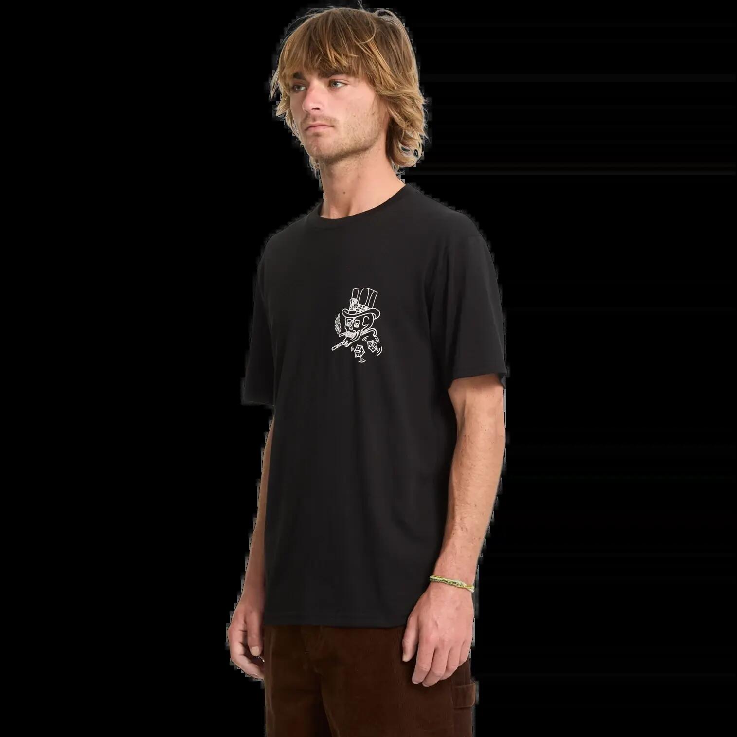 Camiseta Volcom Harry Negro Morado Ceniza 7/8