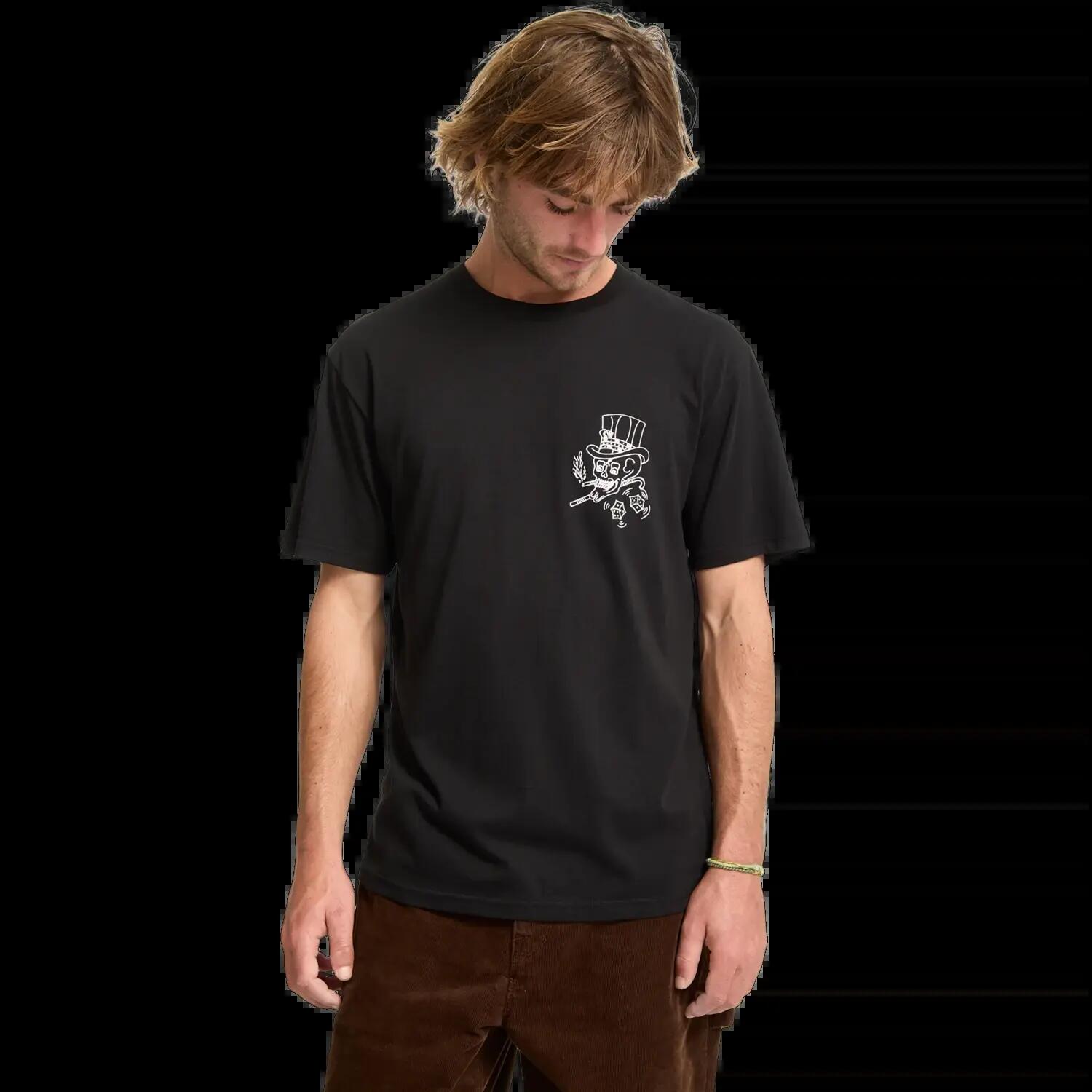 Camiseta Volcom Harry Negro Morado Ceniza 5/8
