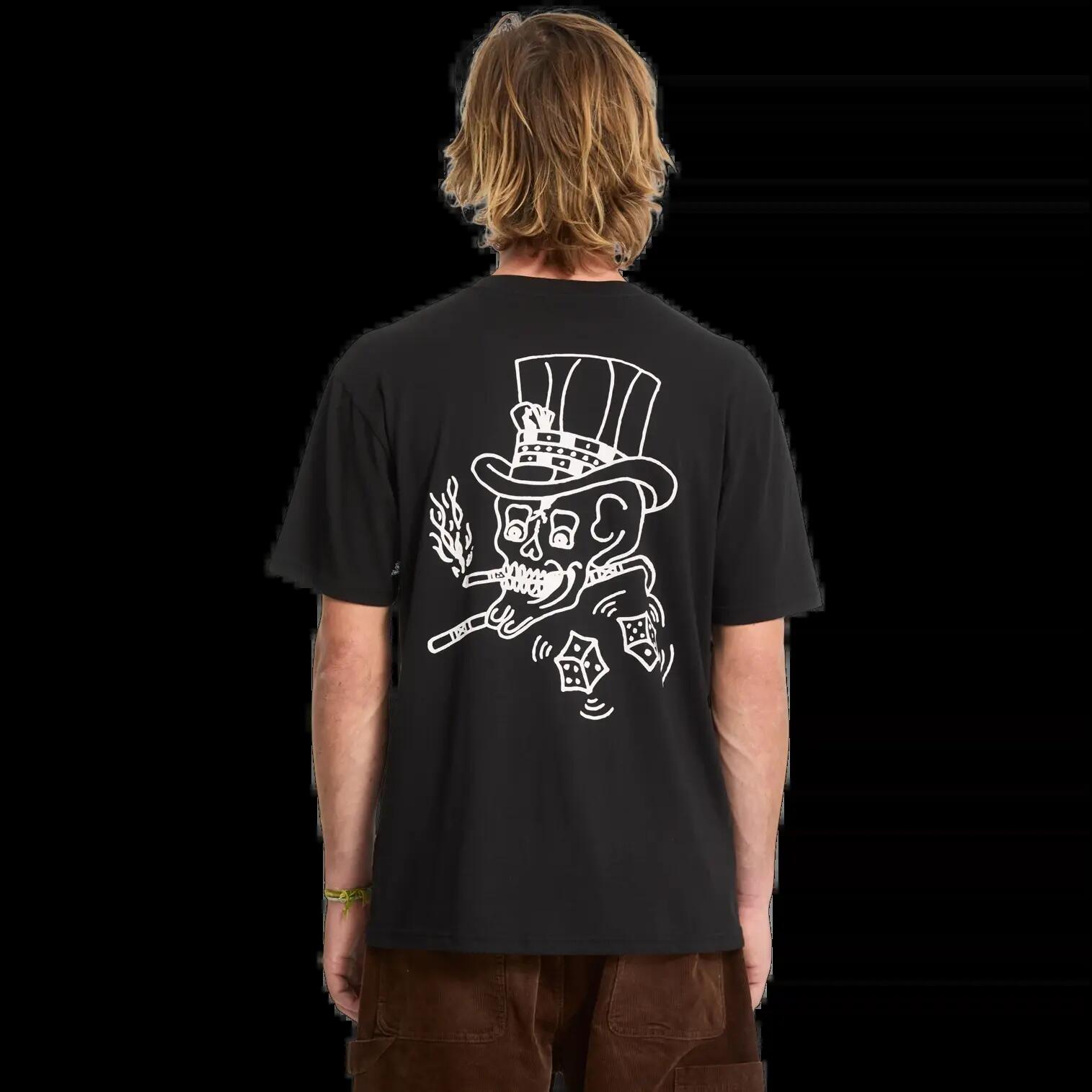 Camiseta Volcom Harry Negro Morado Ceniza 2/8