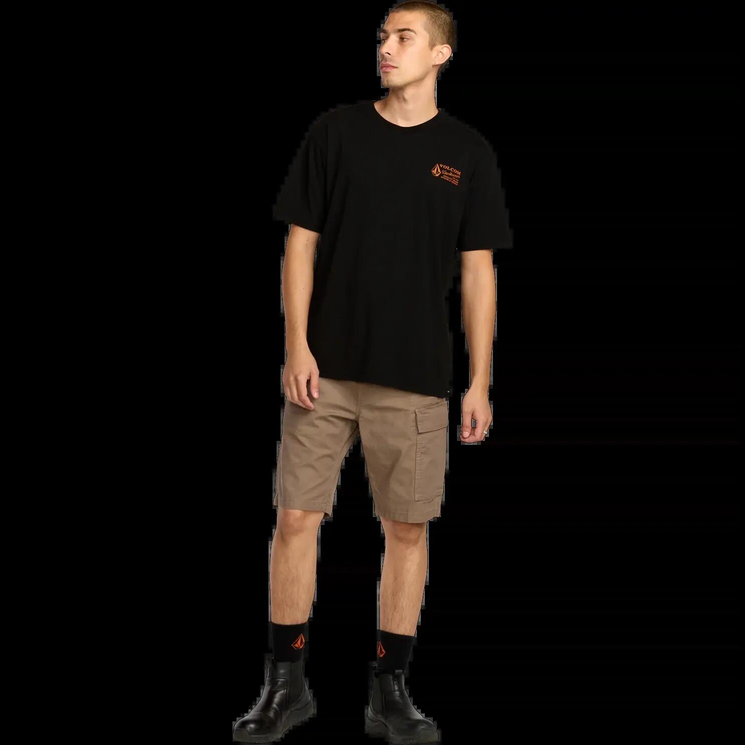 T-shirt Volcom Workwear Noir Brindle 5/7