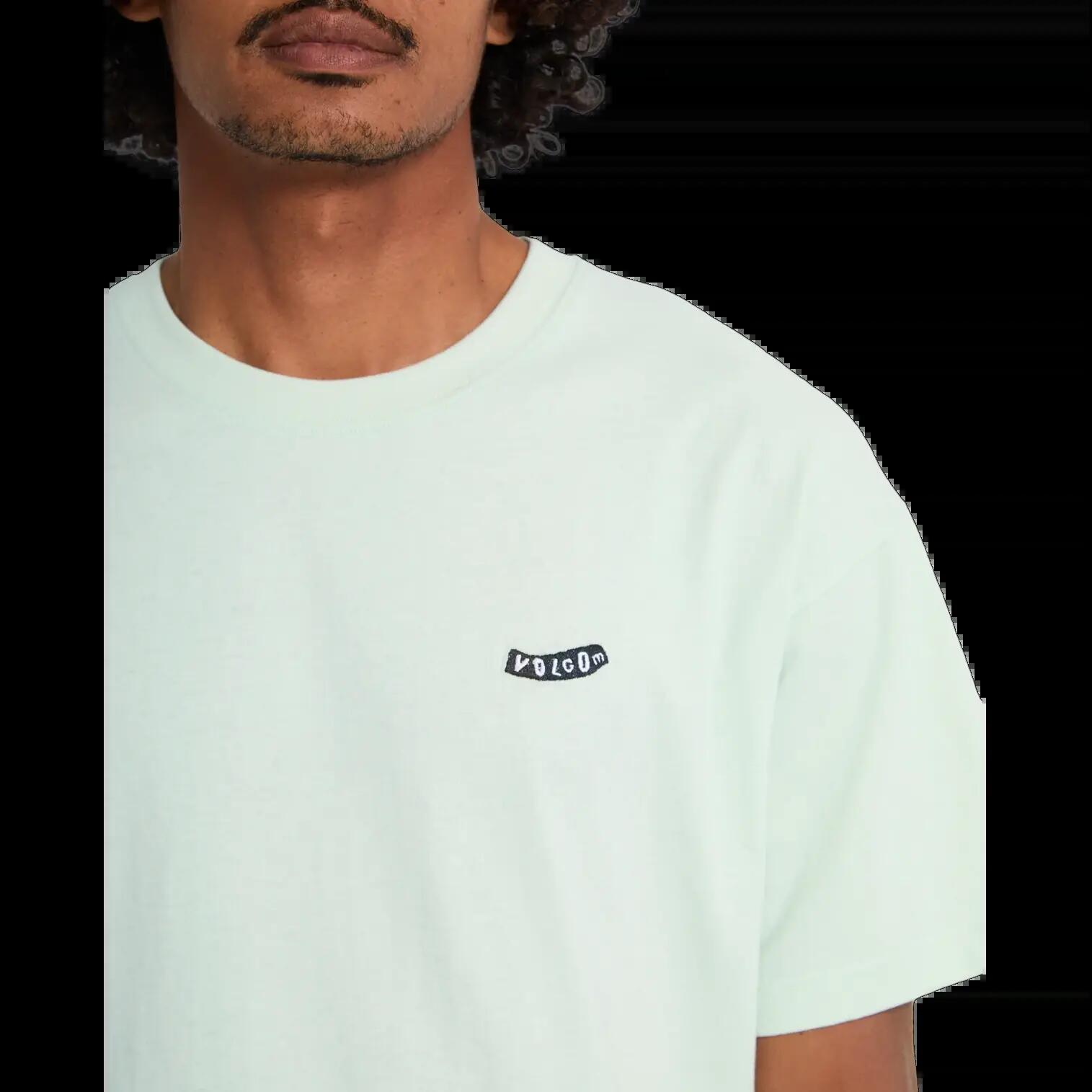 T-shirt Volcom PISTOL STONE LSE SST Vert Aqua Pâle 4/6
