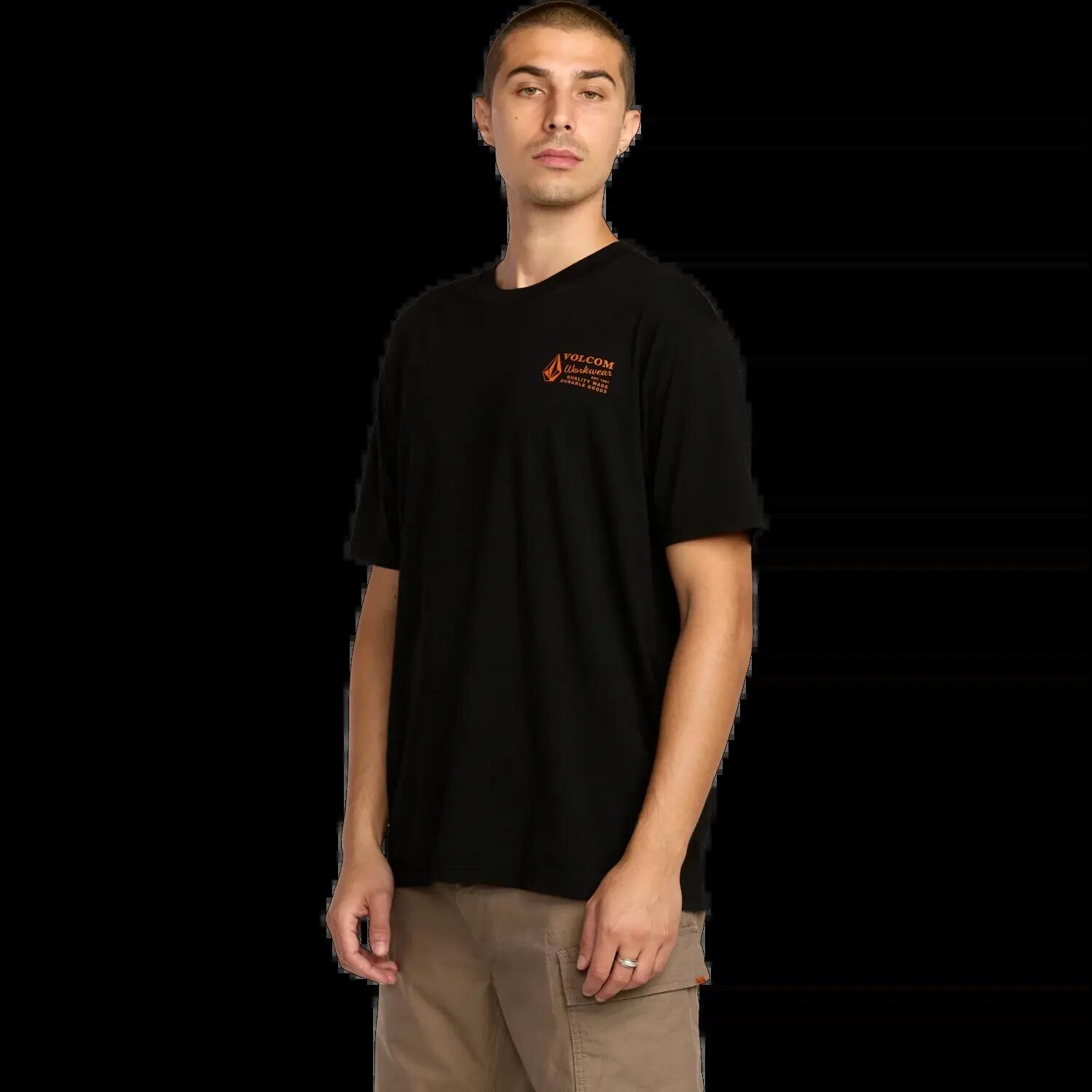 T-shirt Volcom Workwear Noir Brindle 3/7