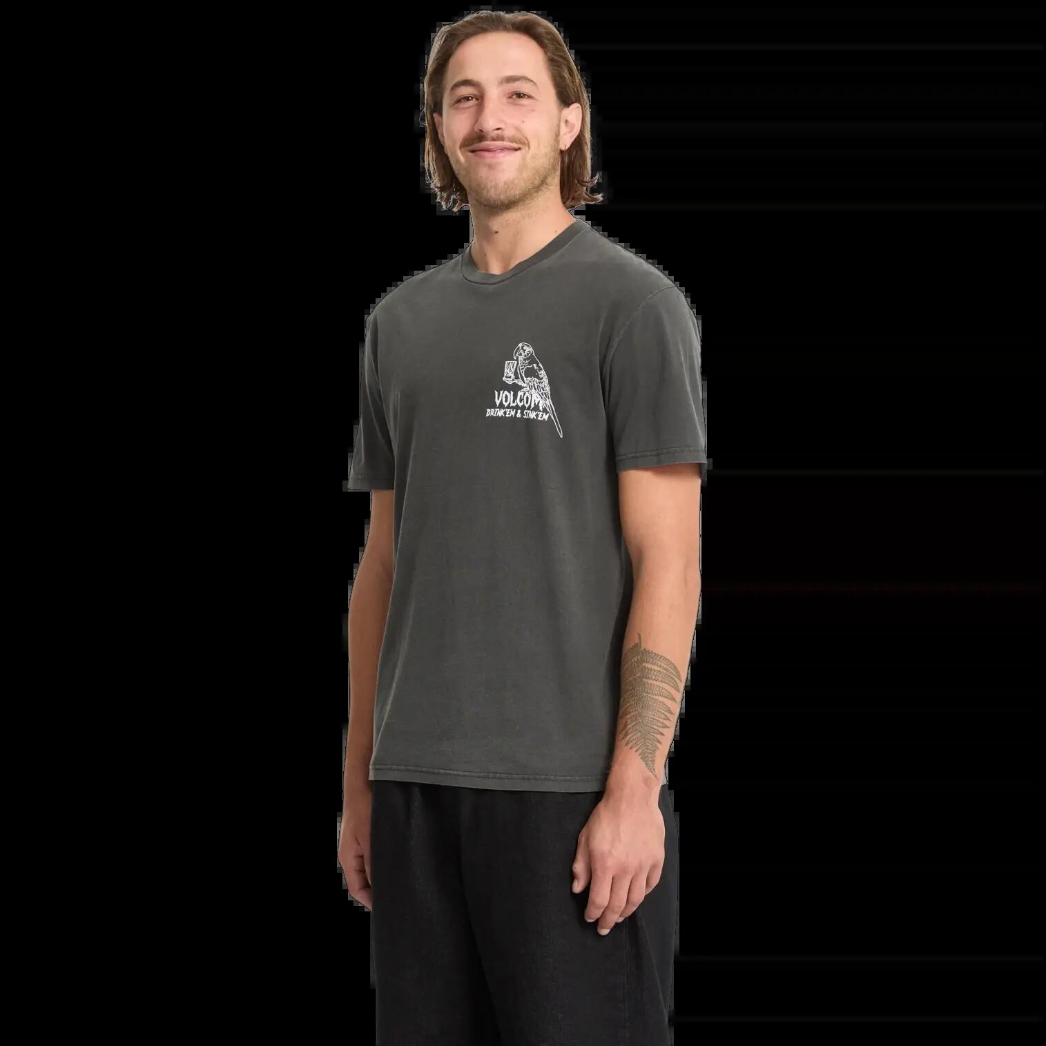 T-shirt Volcom Liquor Locker Preto Brindle 5/6