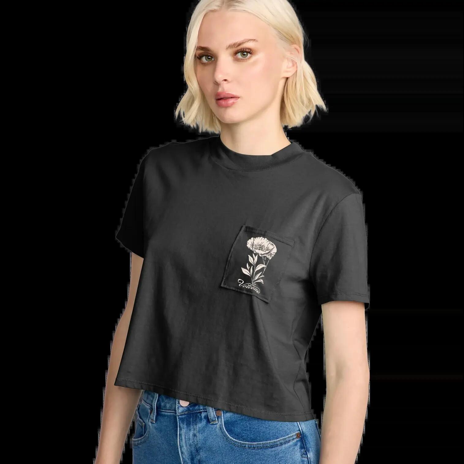 T-shirt Volcom Pocket Dial Preto Vintage 4/5