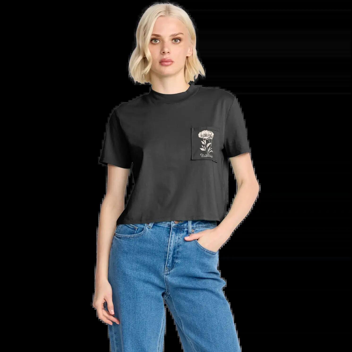 T-shirt Volcom Pocket Dial Preto Vintage 2/5