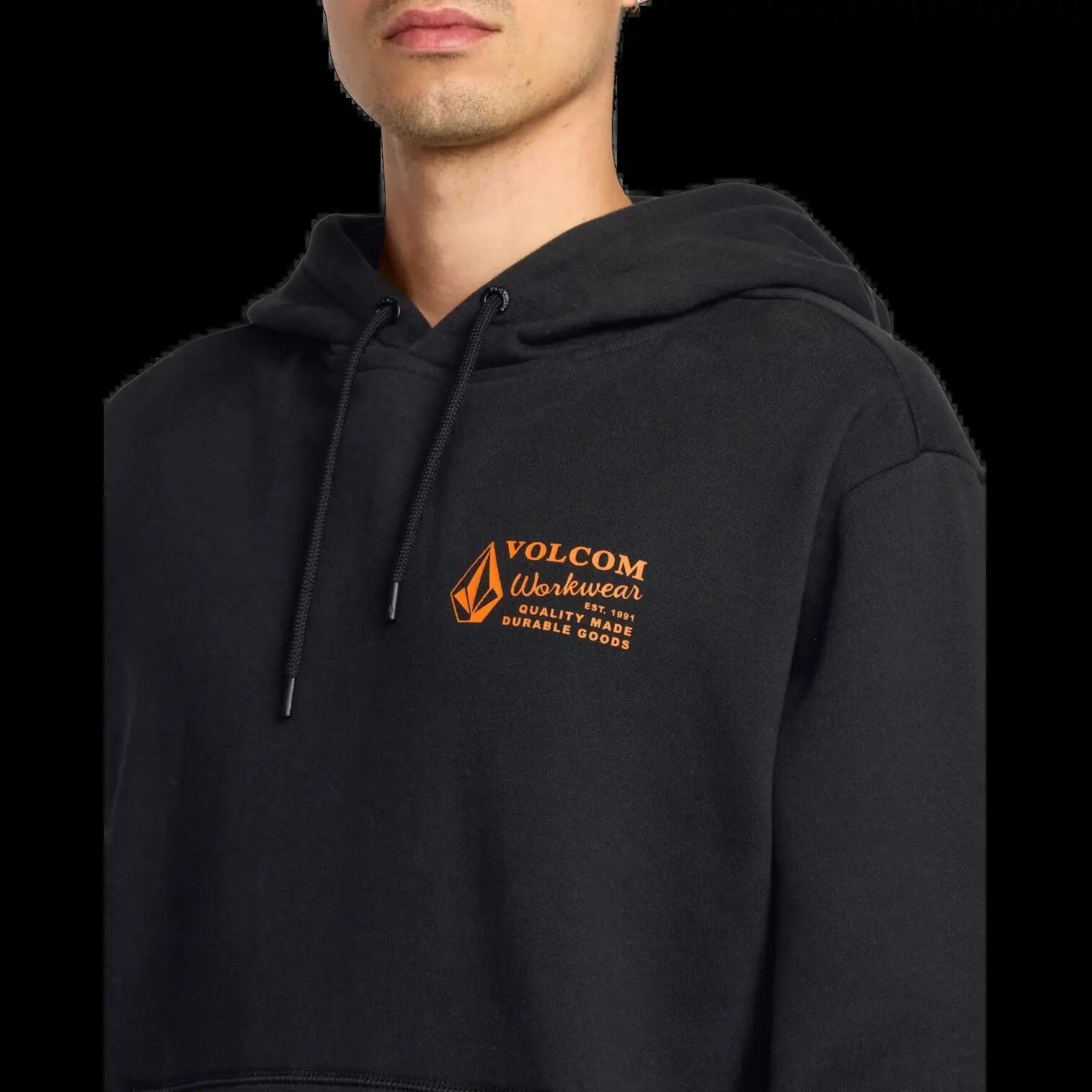 Sudadera con capucha Volcom Workwear Negro 4/6