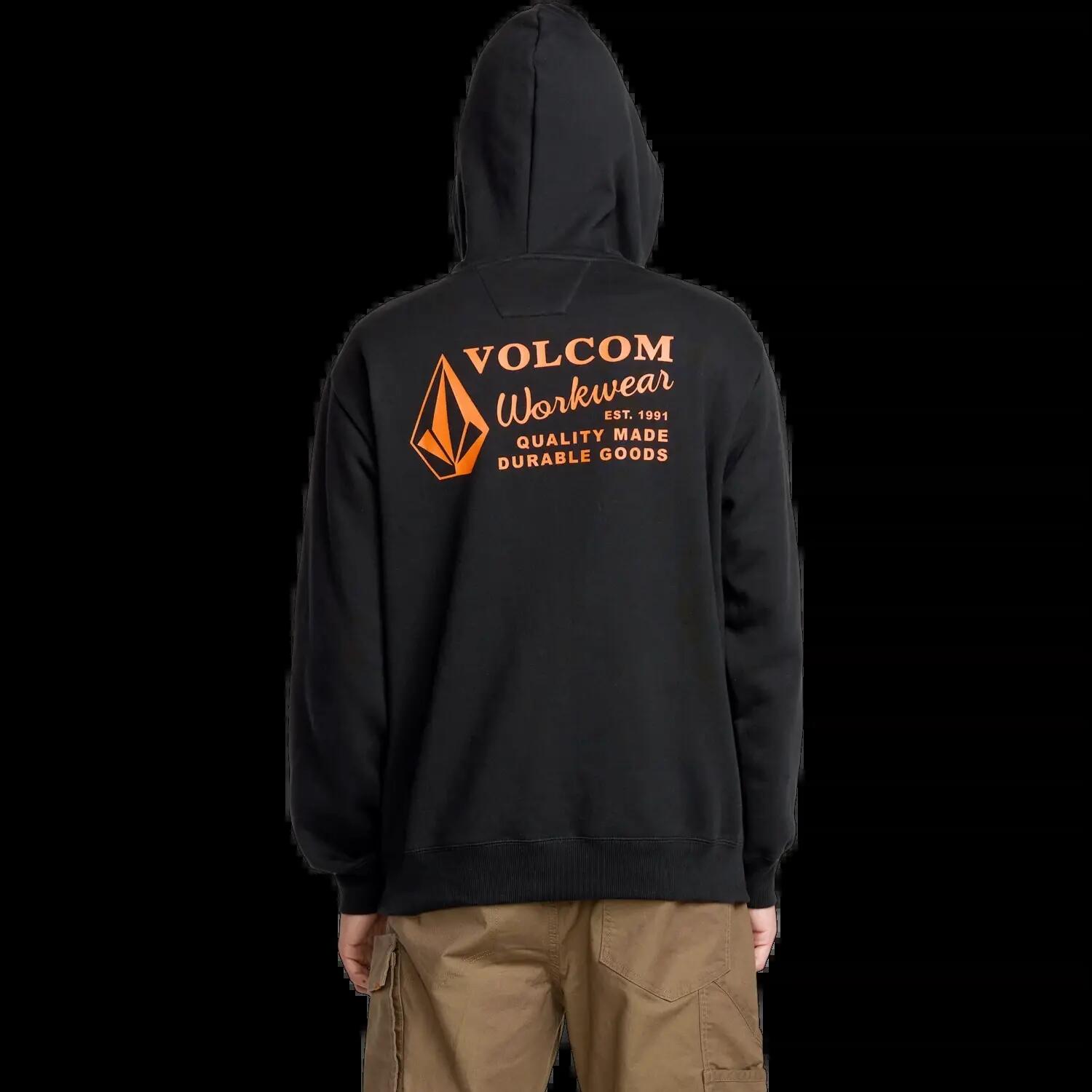 Sudadera con capucha Volcom Workwear Negro 2/6