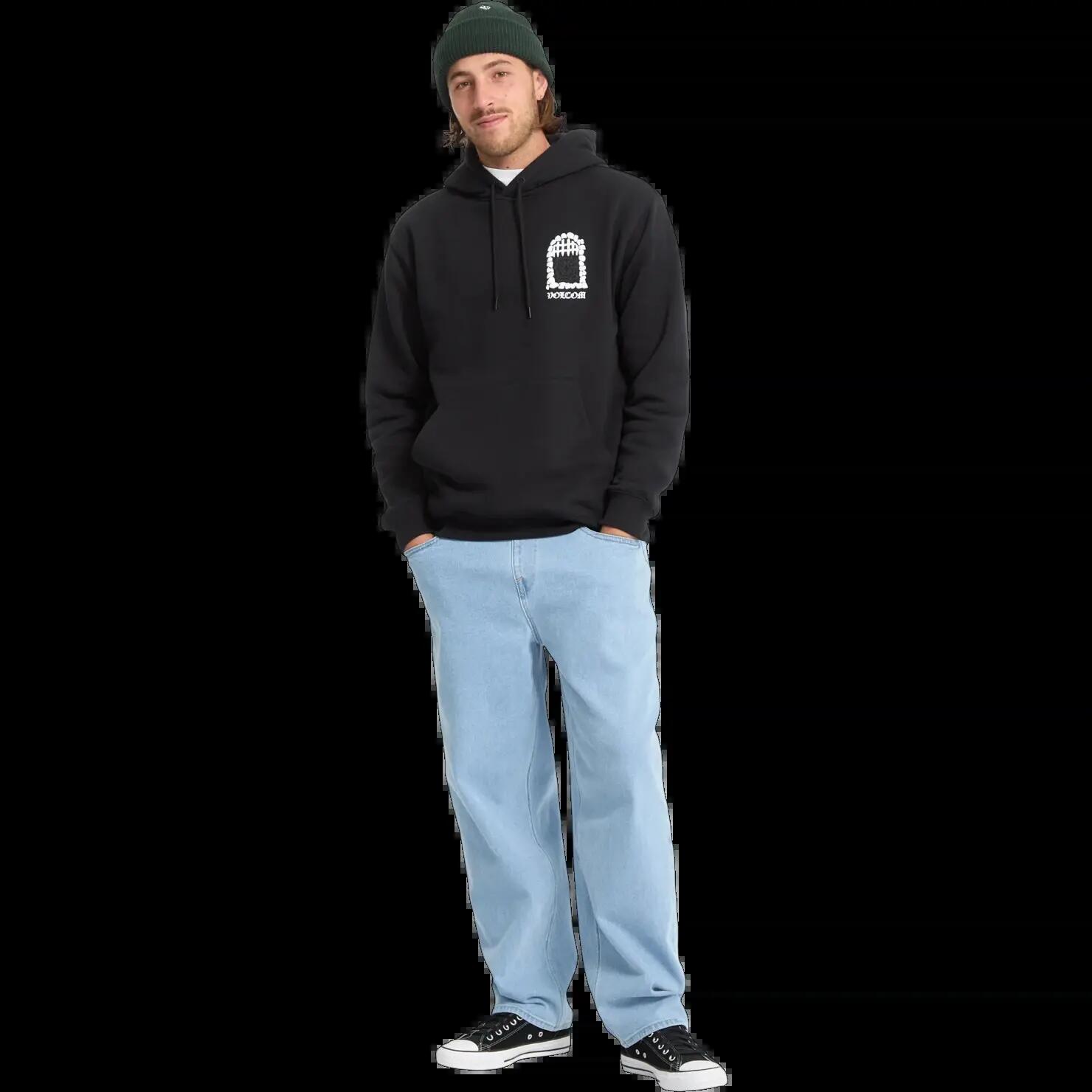 Sudadera con capucha Volcom Noder Negro Cosmic Blue 7/7