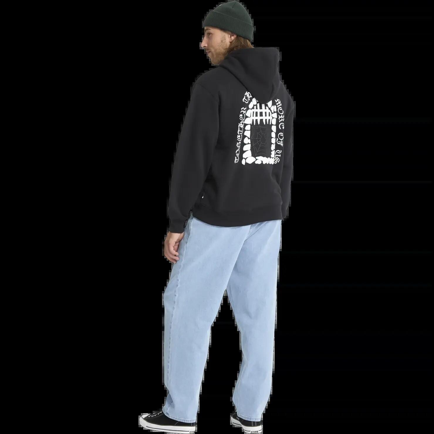 Sudadera con capucha Volcom Noder Negro Cosmic Blue 4/7