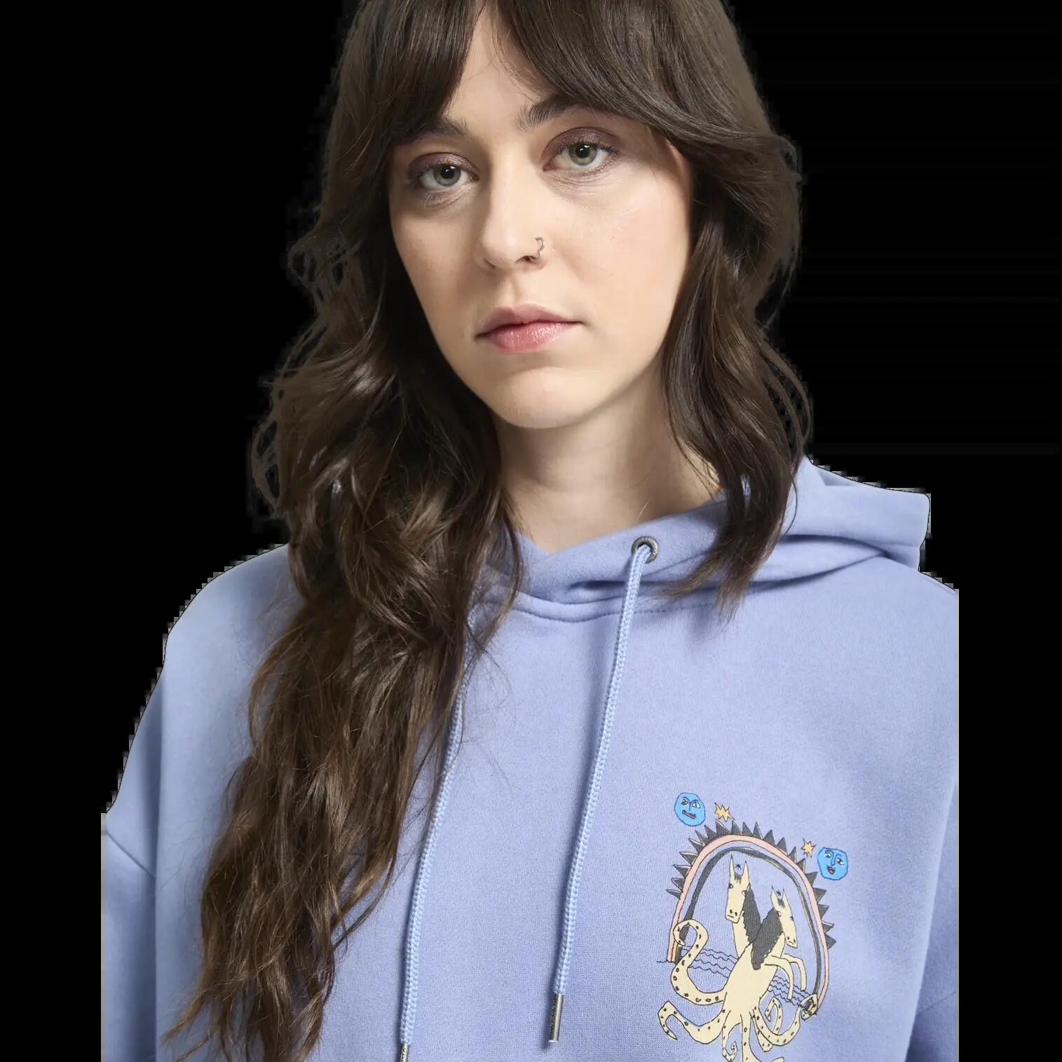 Sudadera con capucha Volcom Moove On Azul Carolina y Negro Vintage 3/7