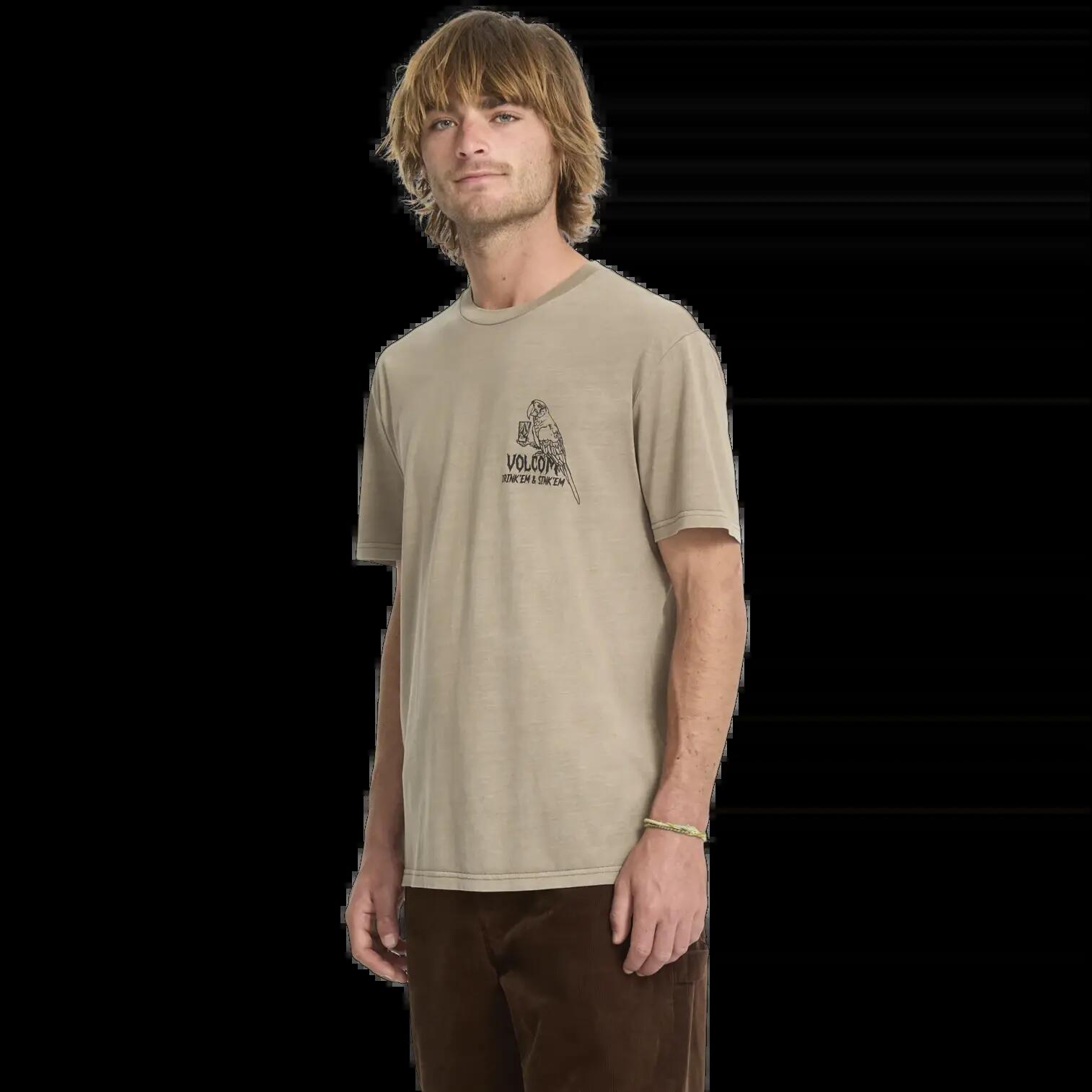 Camiseta Volcom Liquor Locker Marrón 7/7
