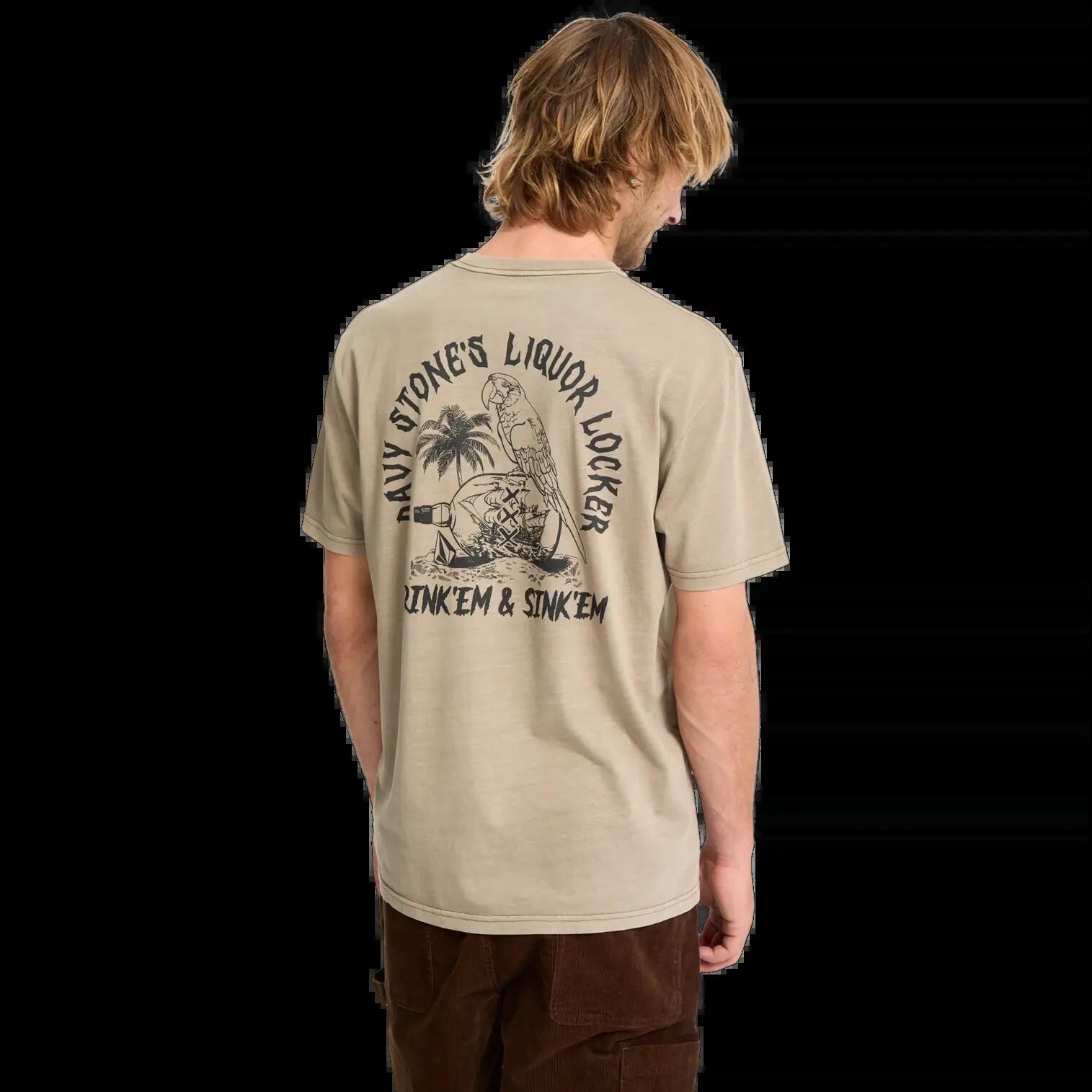 Camiseta Volcom Liquor Locker Marrón 6/7