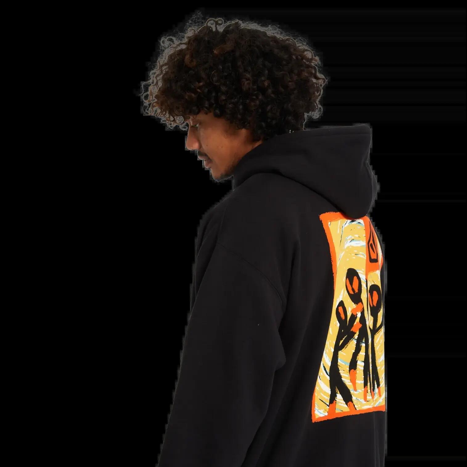 Sudadera con capucha Volcom Gonyvaders PO Negro 7/8