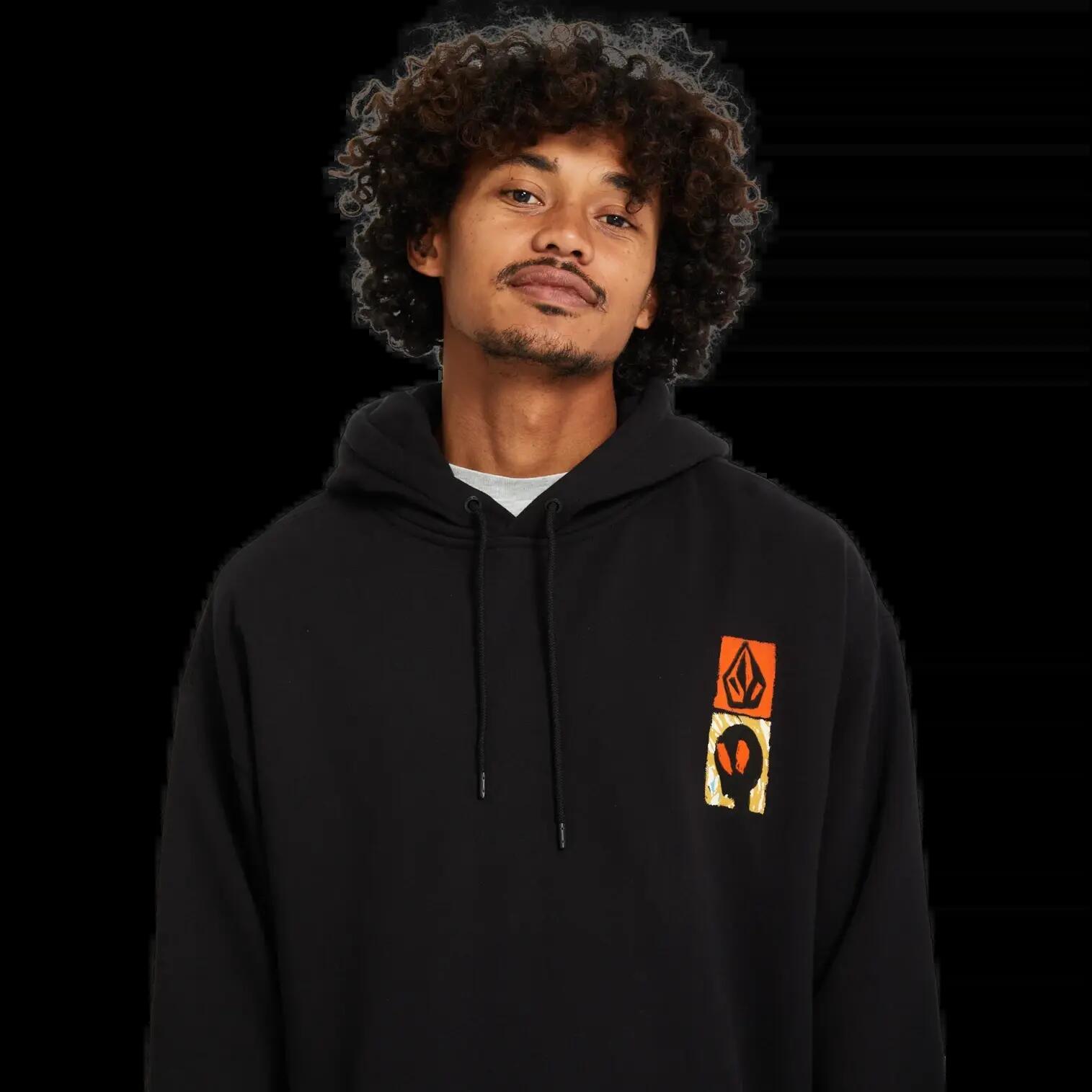 Sudadera con capucha Volcom Gonyvaders PO Negro 6/8
