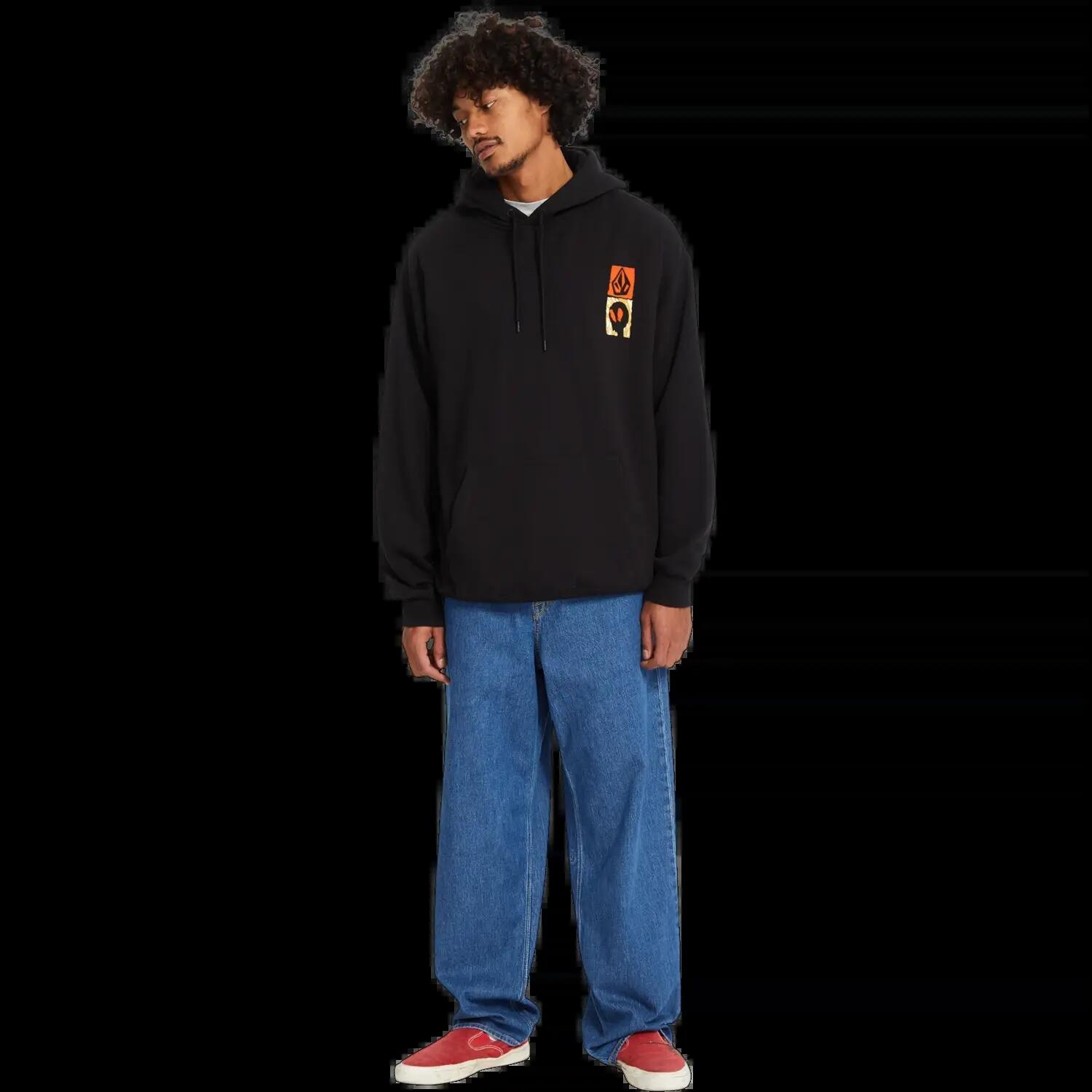 Sudadera con capucha Volcom Gonyvaders PO Negro 5/8