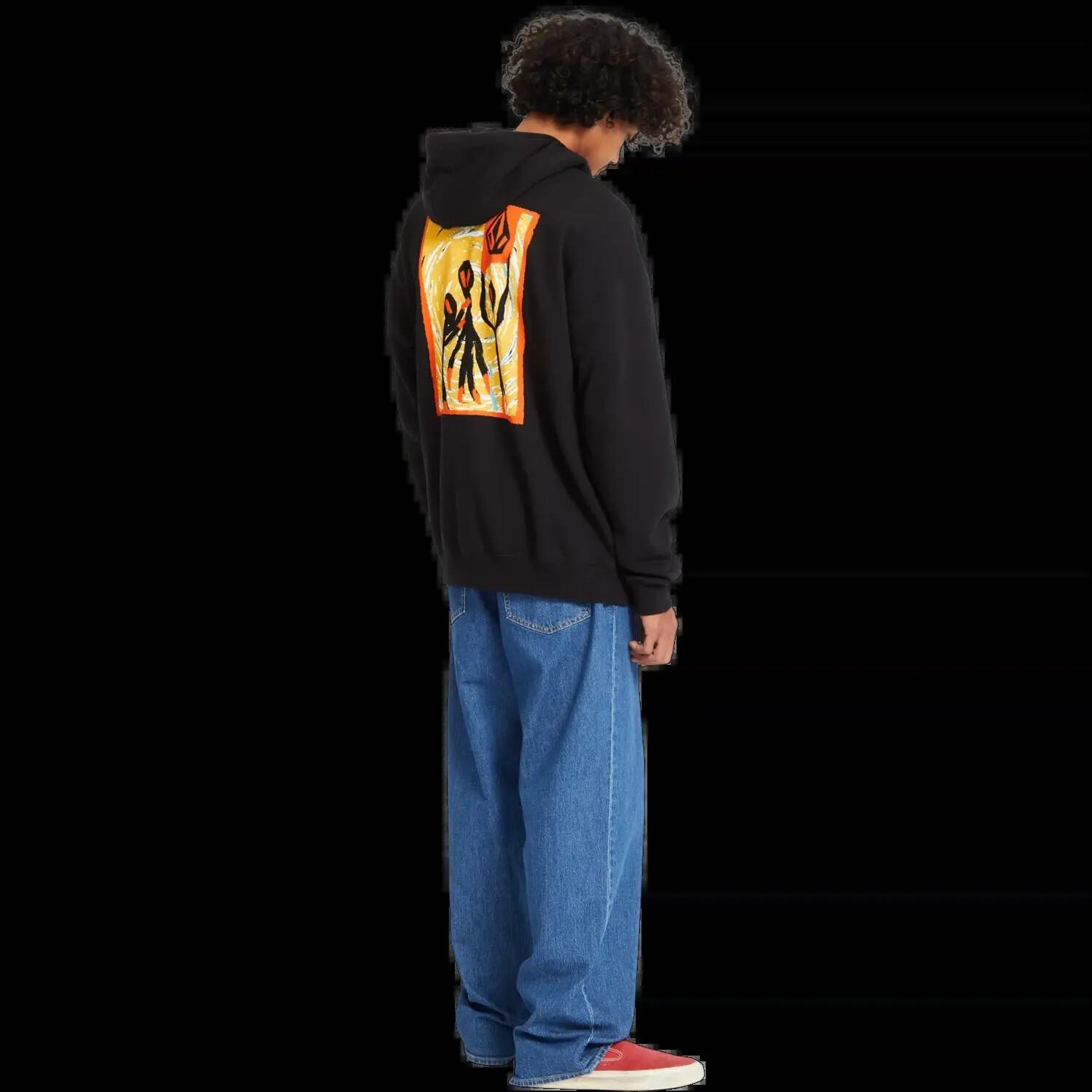 Sudadera con capucha Volcom Gonyvaders PO Negro 4/8