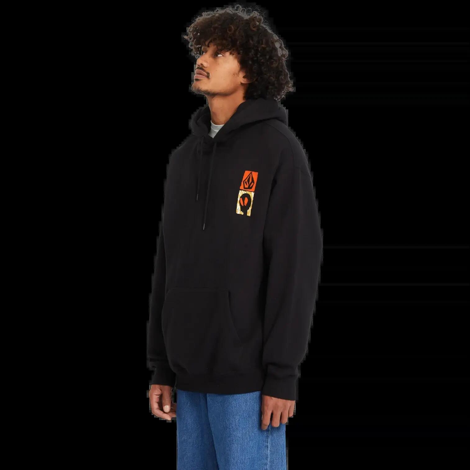 Sudadera con capucha Volcom Gonyvaders PO Negro 3/8