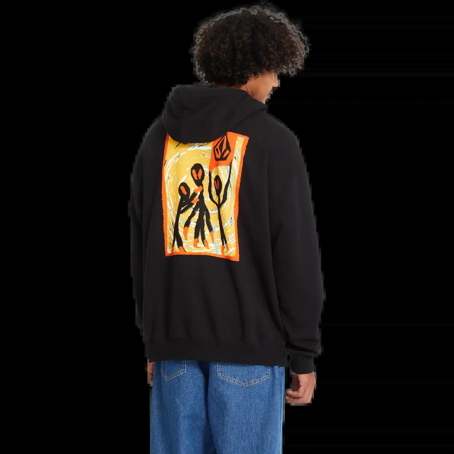 Sudadera con capucha Volcom Gonyvaders PO Negro 2/8