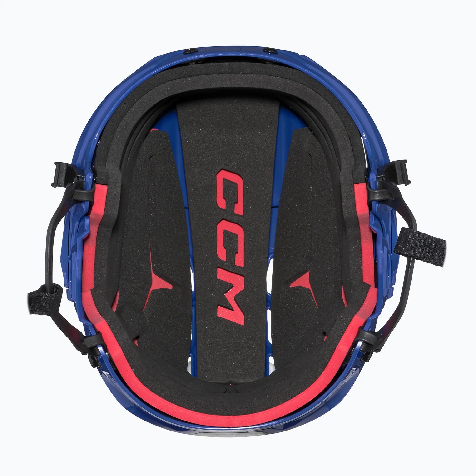 CCM Tacks 70 Senior bleu clair, bleu royal casque de hockey Combo pour adultes 5/6