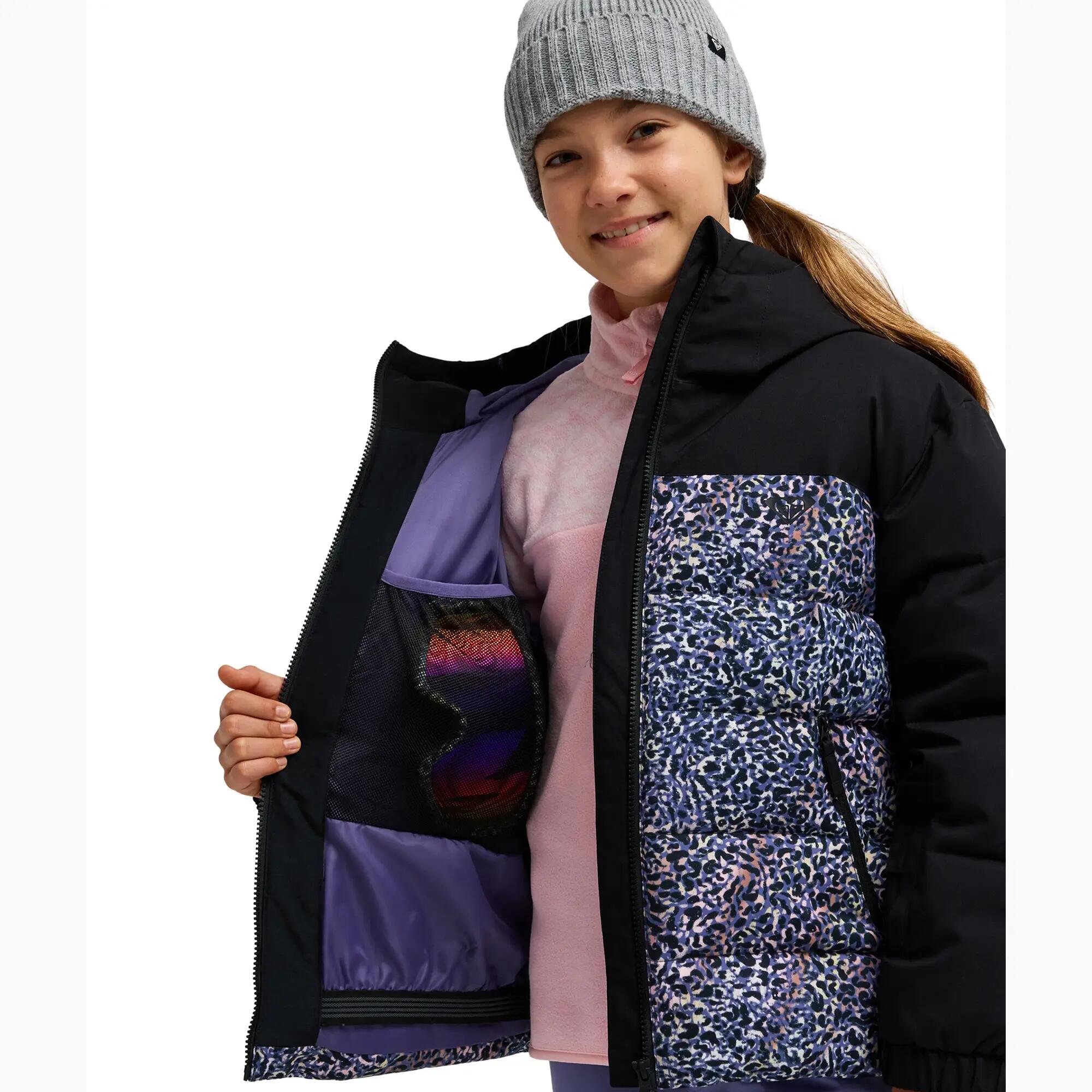 Veste de snow technique SNOWYHILL PRINTED PUFFY 10K Violet Fille 5/7