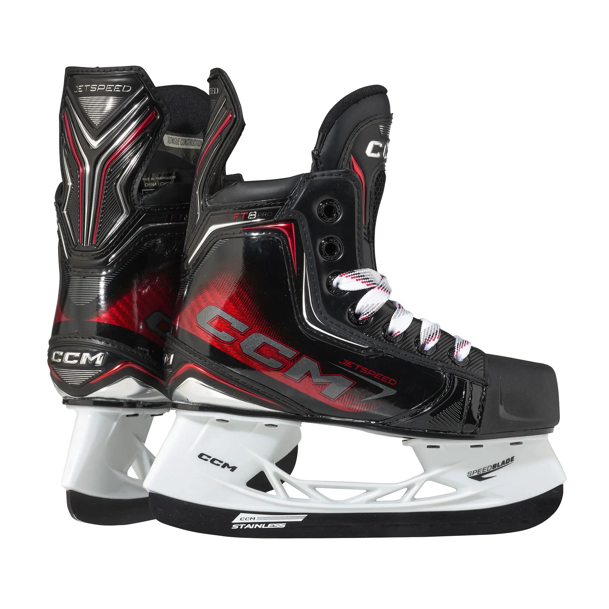 CCM JetSpeed FT8 Pro Youth patins de hóquei pretos 6/6
