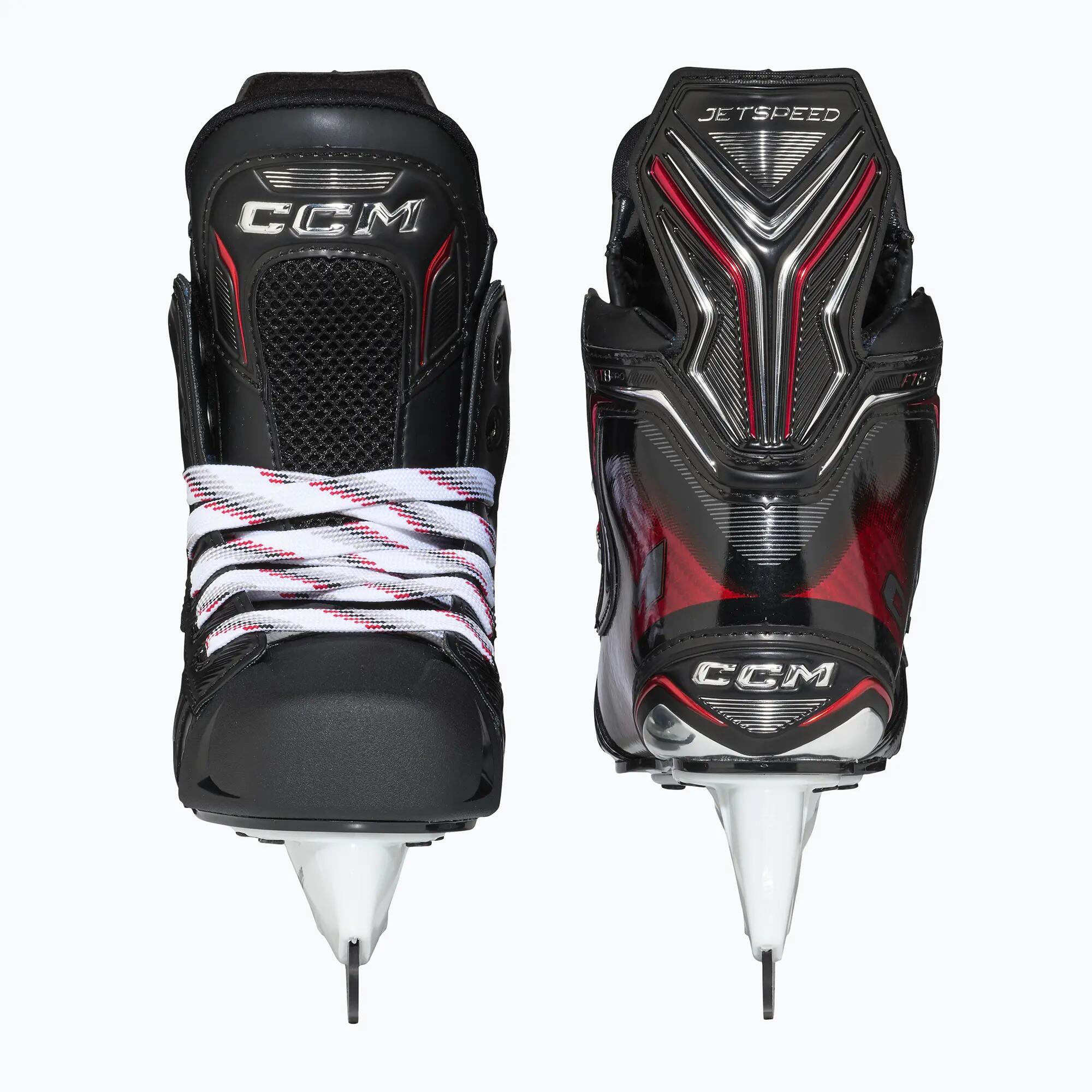 CCM JetSpeed FT8 Pro Youth patins de hóquei pretos 3/6