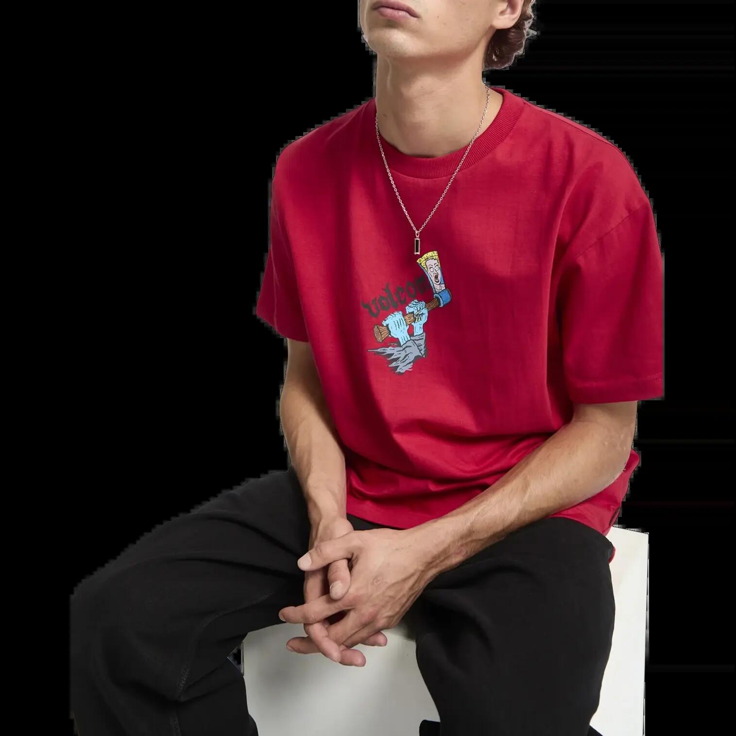T-shirt Volcom J.J. Villard 3 Rouge Sauveteur 4/6