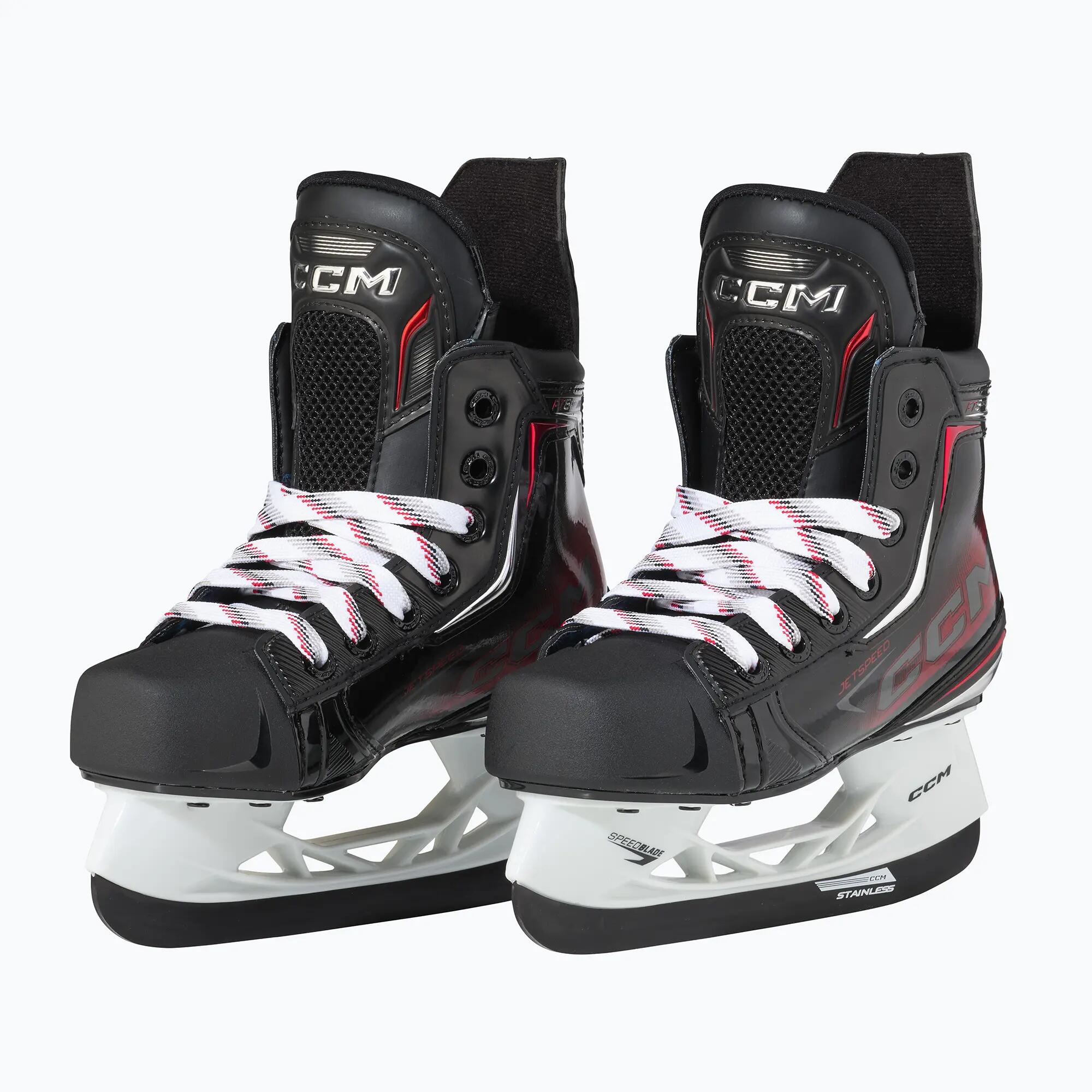 CCM JetSpeed FT8 Pro Youth patins de hóquei pretos 2/6