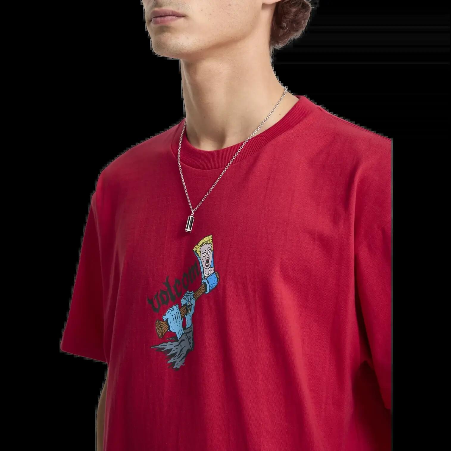 T-shirt Volcom J.J. Villard 3 Rouge Sauveteur 3/6