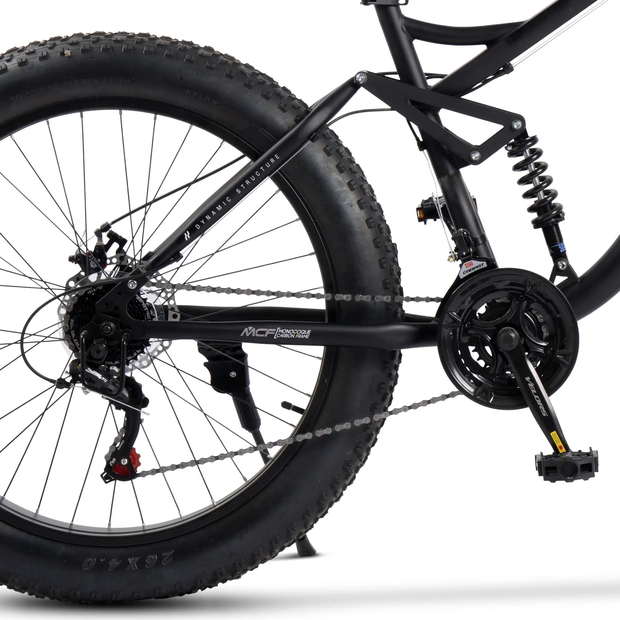 Bicicletă MTB cu suspensie integrala Duro 21v Negru/Gri 8/9