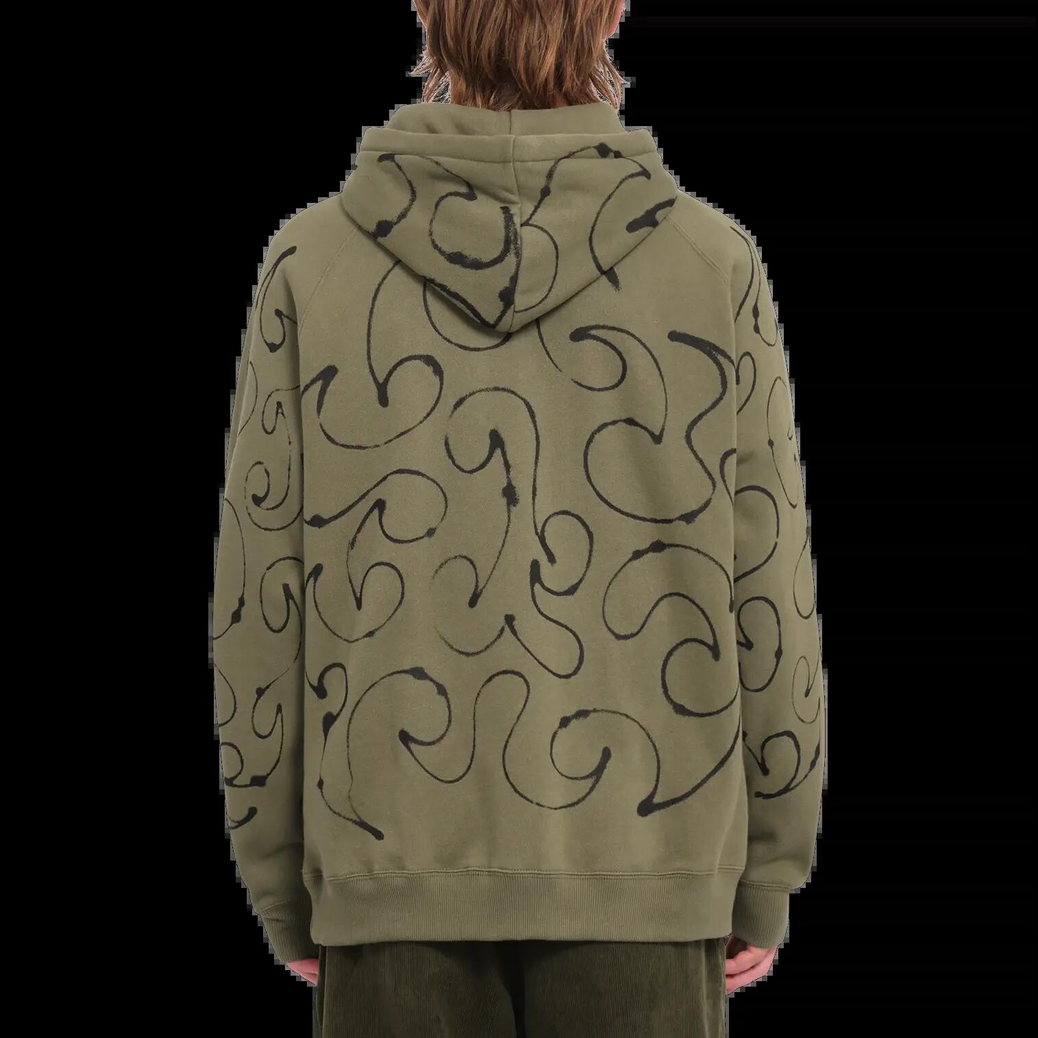 Sudadera con capucha Volcom FA Zephyr Pullover Fleece Verde Musgo 2/2