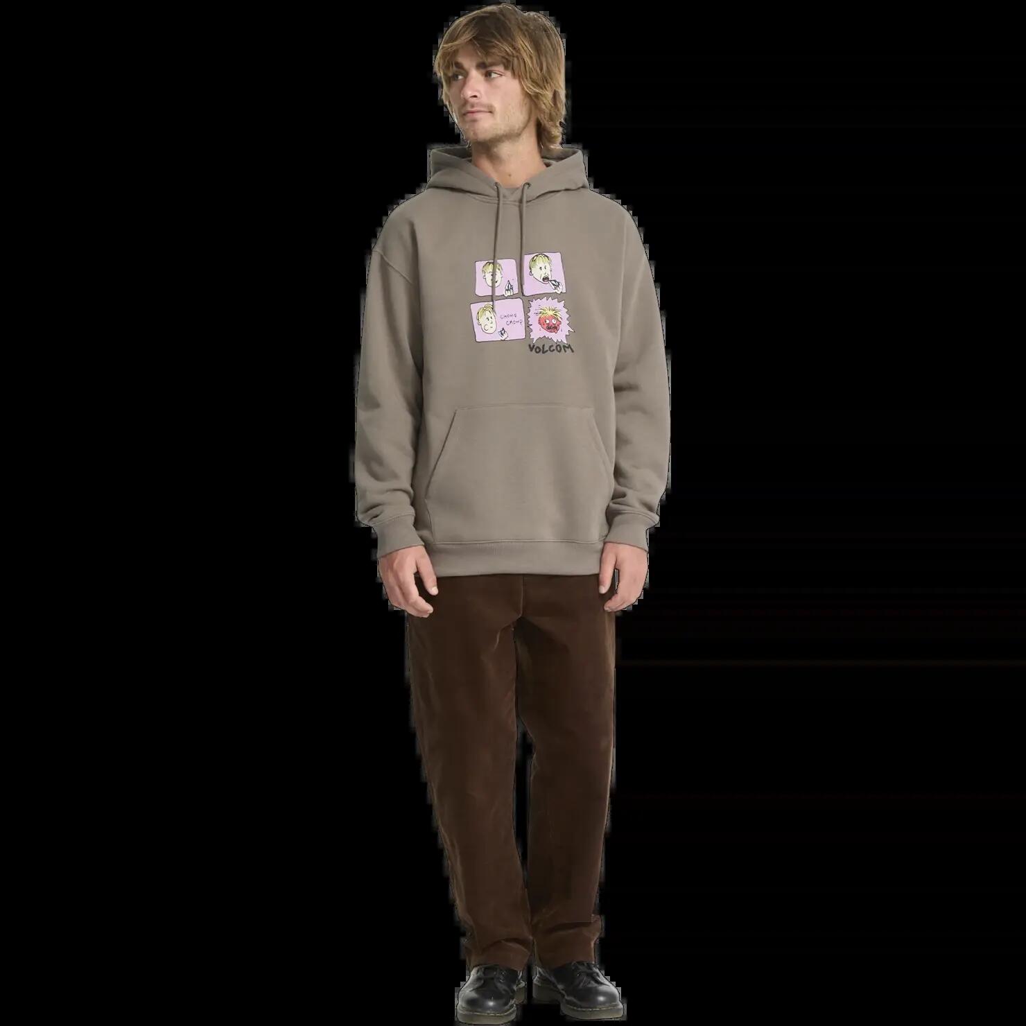 Sweatshirt com capuz Volcom Chomp Chomp Castanho Brindle 4/7