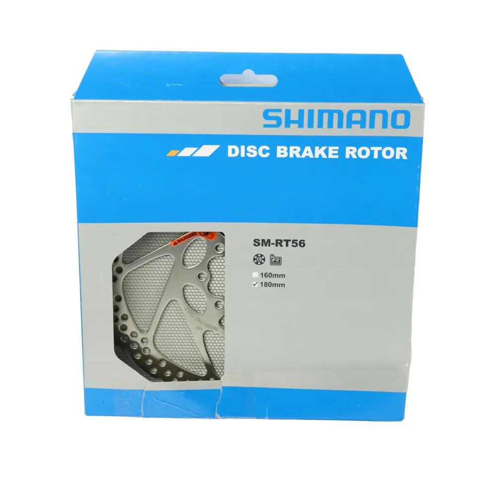 Rotor de freno de disco Shimano SM-RT56 de 6 tornillos 180 mm 9/9