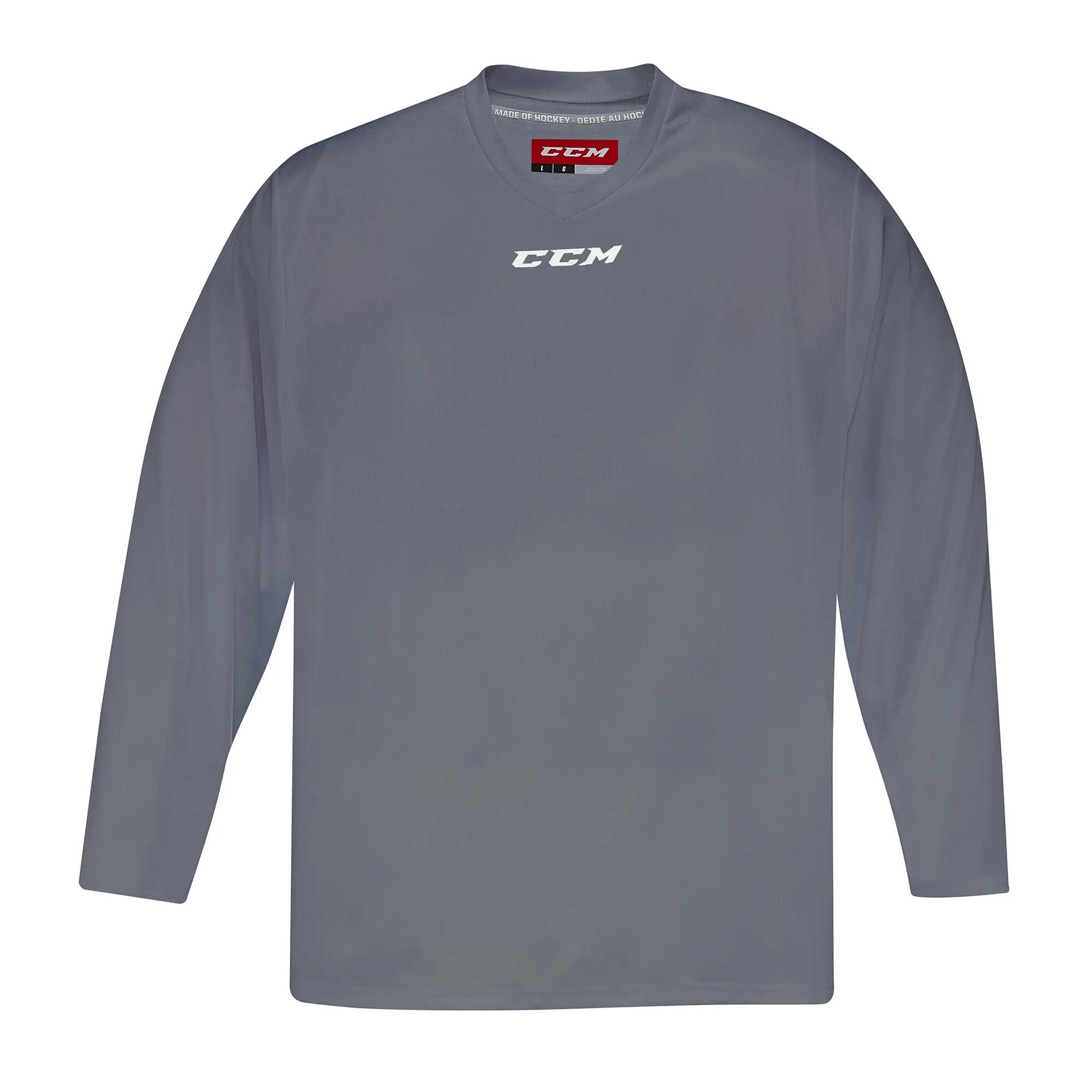 5000 IJshockey Trainingsshirt Lange Mouw Keeper Volwassenen Grijs 2/4